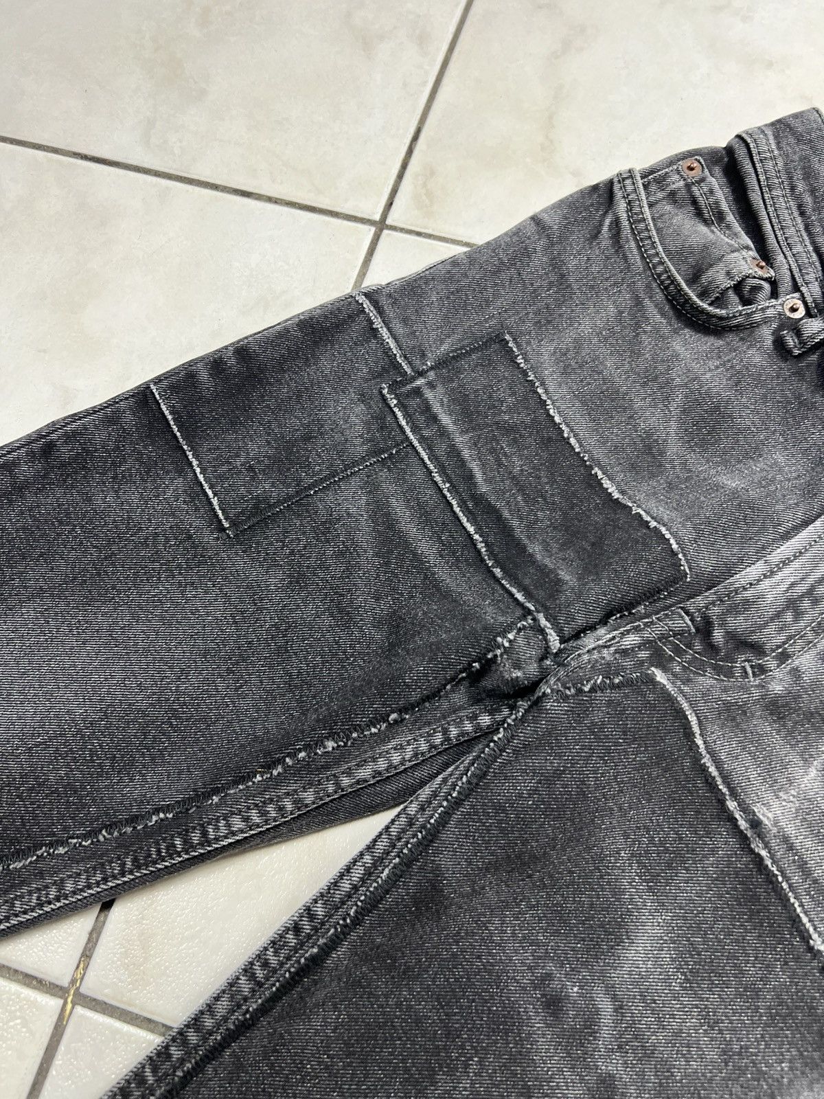 Acne Studios Acne Studios bla konst north black patch jeans patchwork Size US 29 - 12 Thumbnail