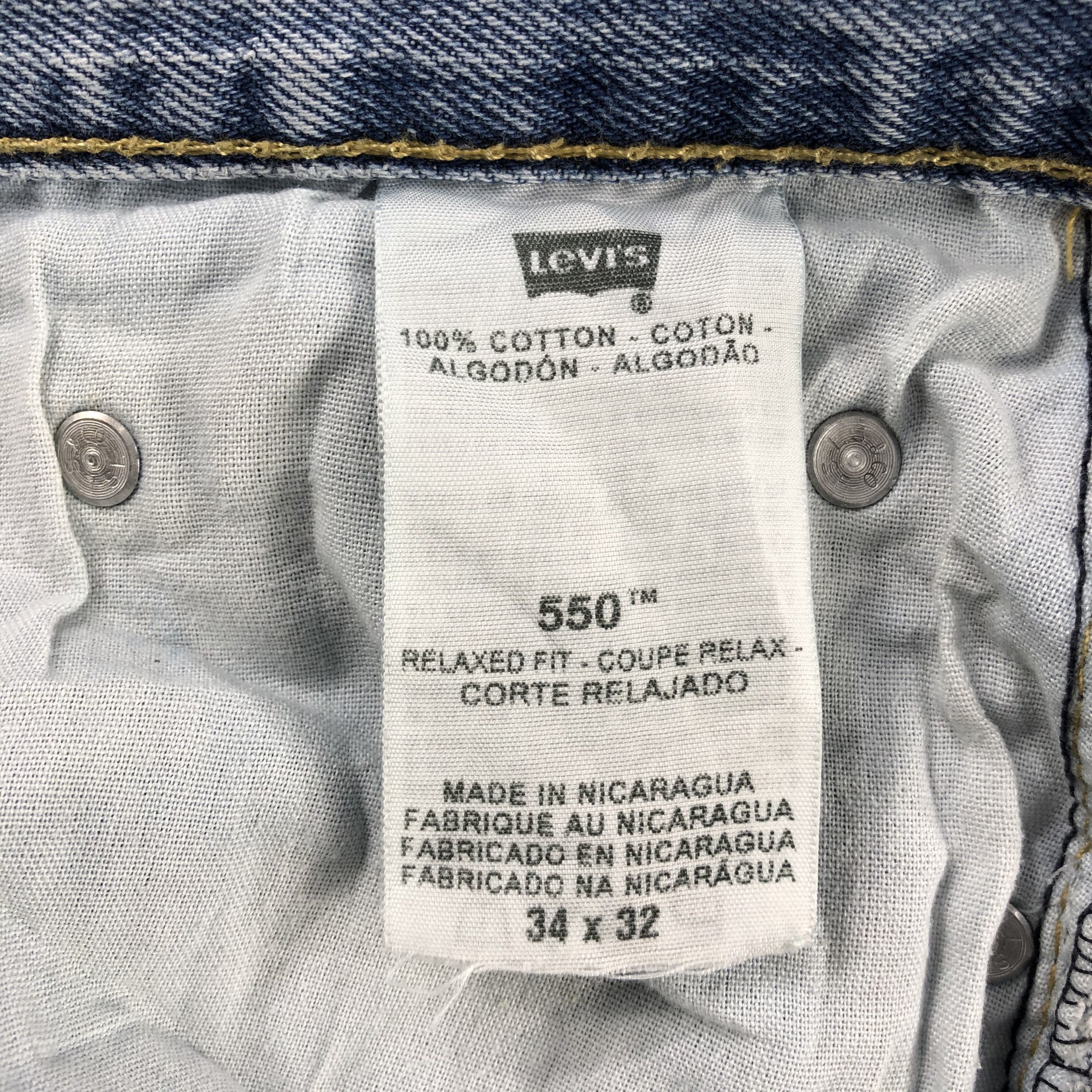 Levi's × Vintage Vintage Blue Wash Levis 550 Jeans-JM3170 Size US 35 - 14 Thumbnail