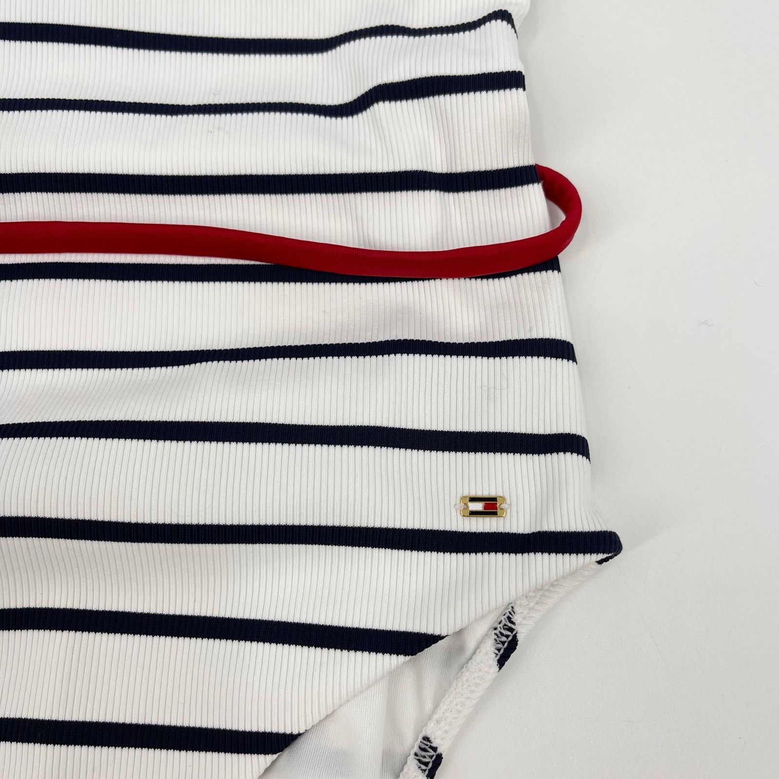 Tommy Hilfiger Tommy Hilfiger | NWT Sofia Capsule Stripe Belted Swimsuit Size S / US 4 / IT 40 - 12 Thumbnail