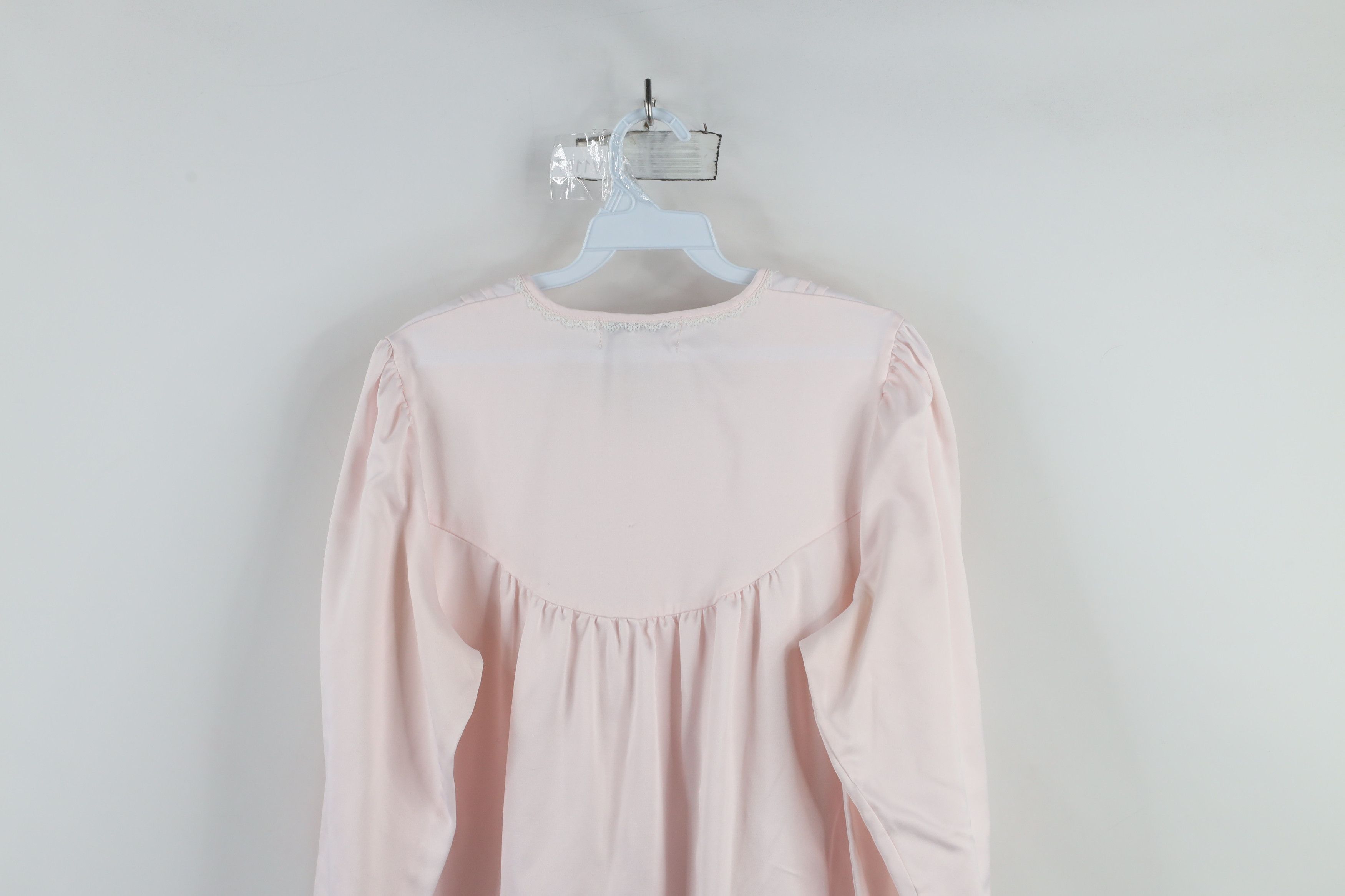 Vintage Vintage 90s Miss Elaine Ruffled Long Sleeve Night Gown Size M / US 6-8 / IT 42-44 - 12 Thumbnail