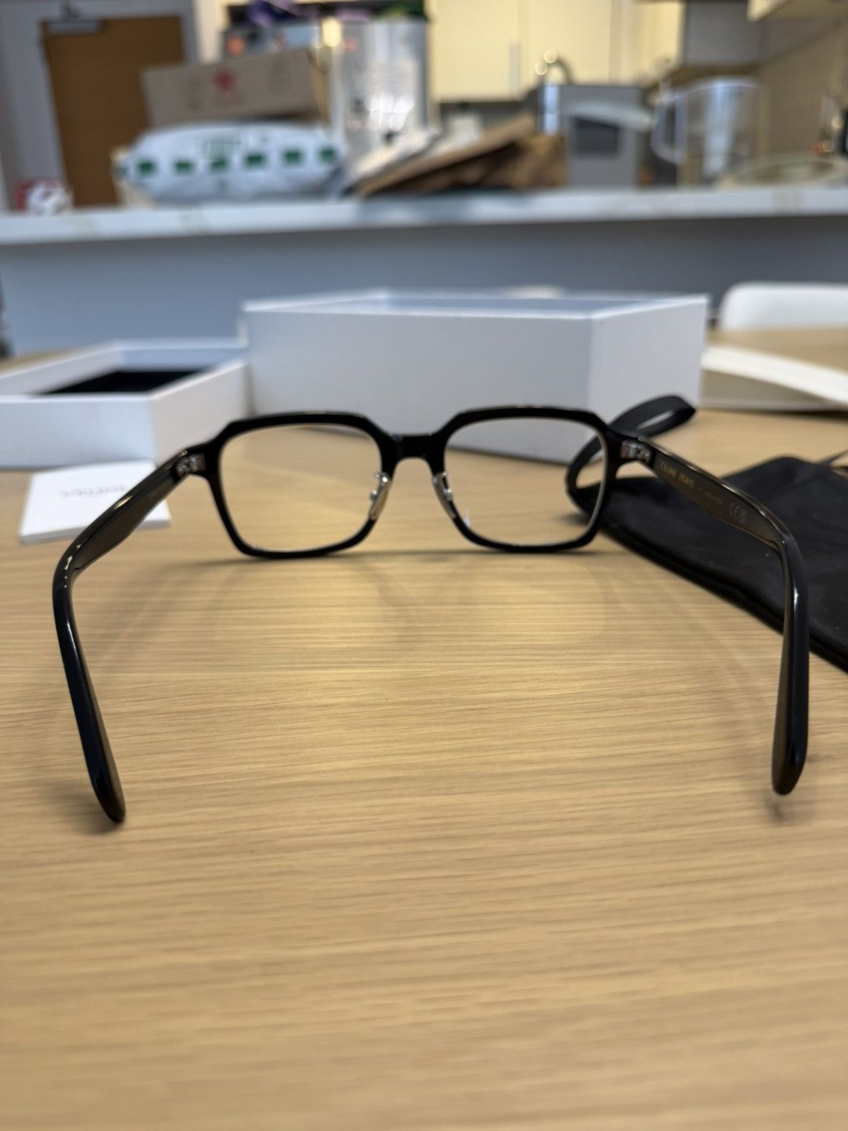 Celine Celine CL50139F Black Rectangular Optical Glasses Frame Size ONE SIZE - 10 Thumbnail