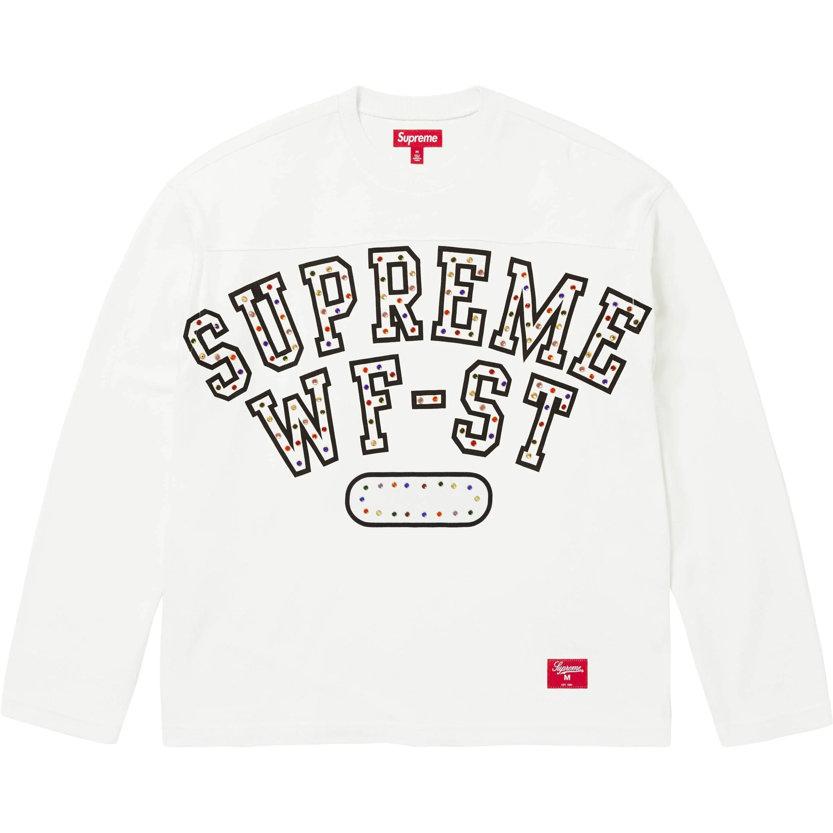 【SUPREME】 Old English L/S Top White - 24FW Supreme Old English L/S Top White Men's - FW24 - US