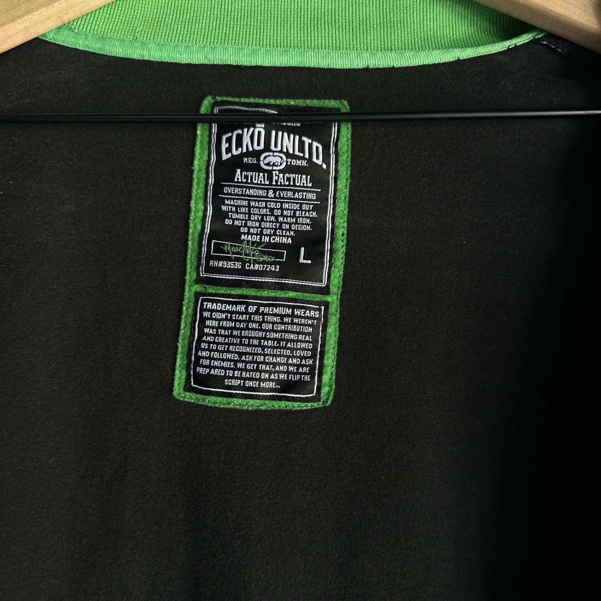 Ecko Unltd. Eck Unltd Actual Factual Mark Ecko Track Running Jacket Y2K Size US L / EU 52-54 / 3 - 7 Thumbnail