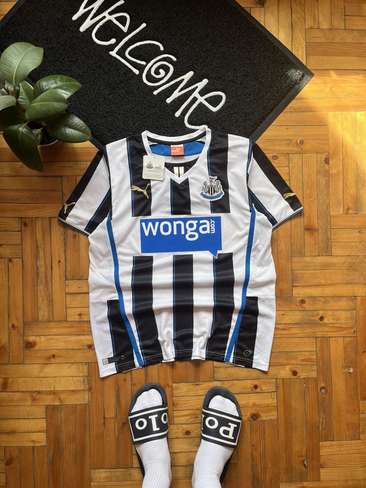 Puma Newcastle United Puma Football Shirt Soccer Jersey 2013/14 Size US M / EU 48-50 / 2 - 1 Thumbnail