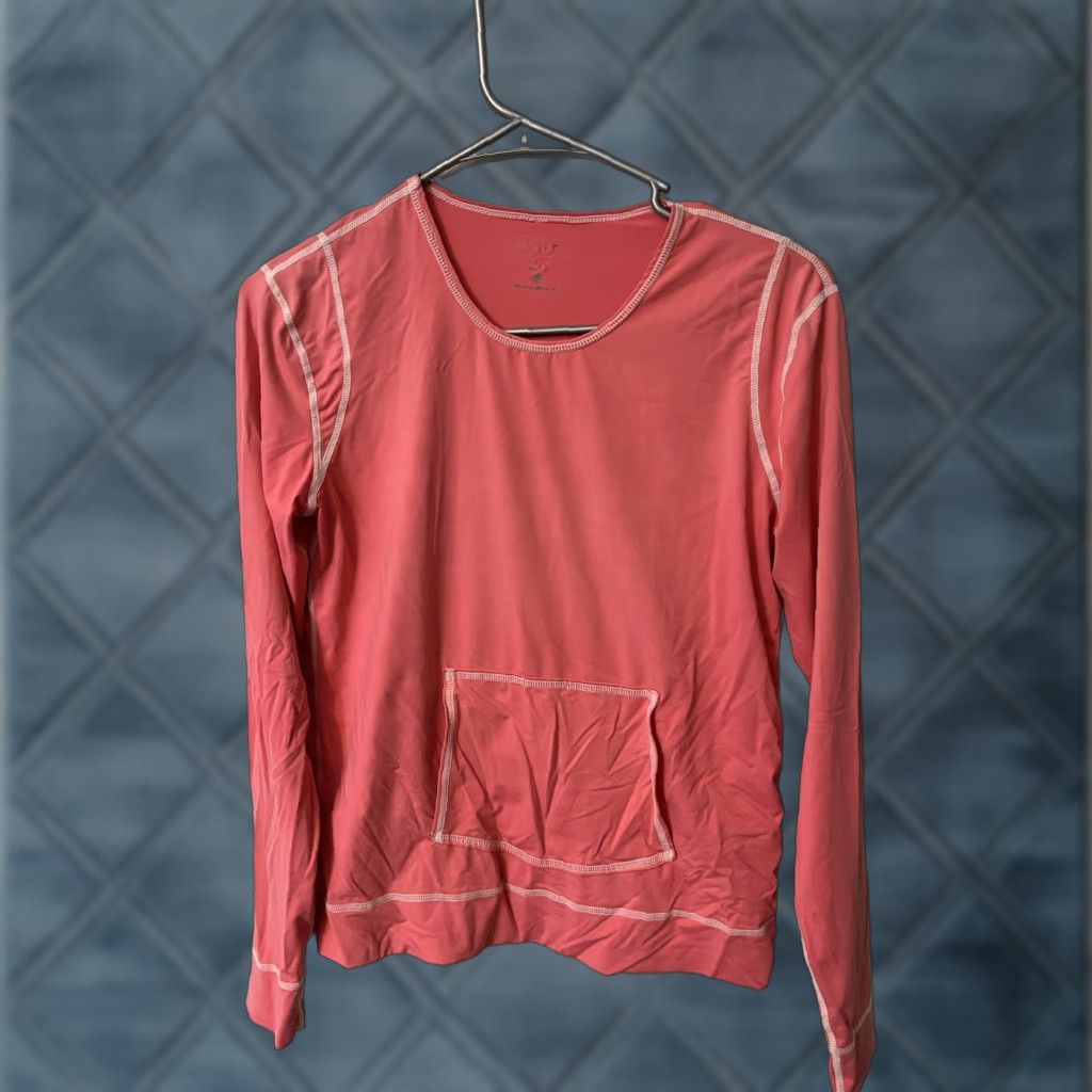 Athleta ATHLETA Women's Athletic Top Long Sleeve Pink Front Pocket Sz Small Size S / US 4 / IT 40 - 1 Thumbnail