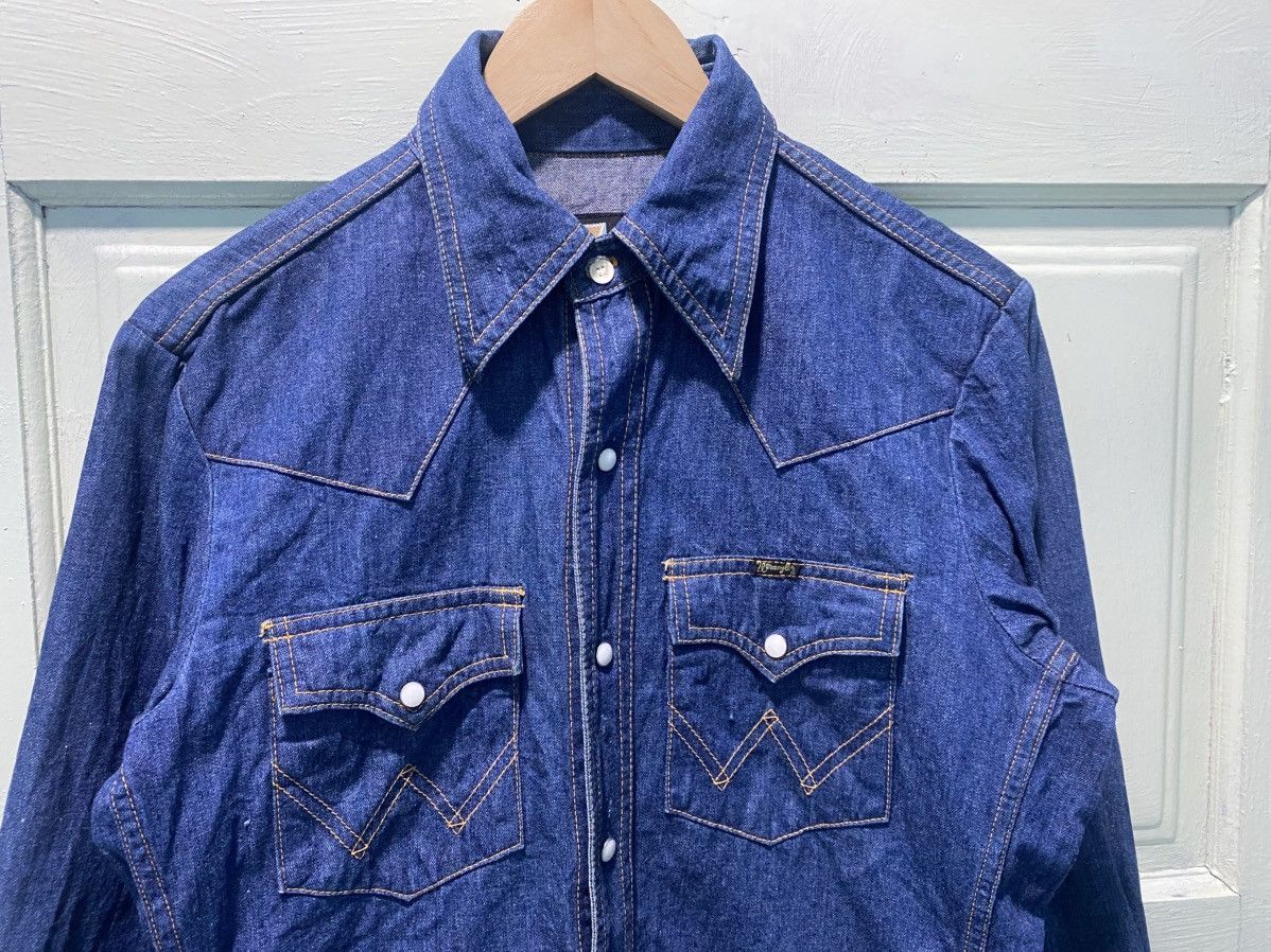 Wrangler Vintage 90s Wrangler Denim Western Shirt Size US M / EU 48-50 / 2 - 5 Thumbnail