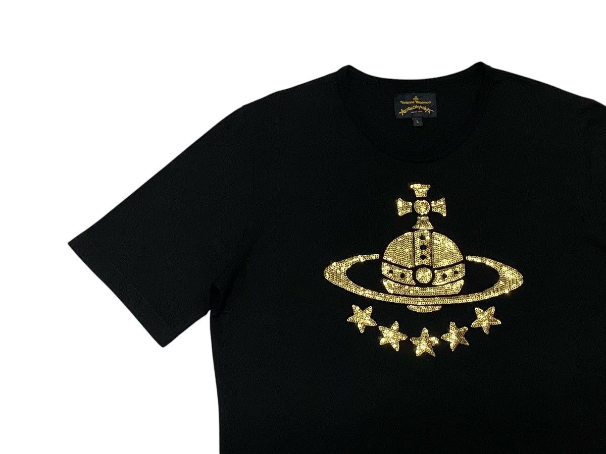 Vivienne Westwood Vivienne Westwood Anglomania Black Sequined Orb Shirt Size L / US 10 / IT 46 - 5 Thumbnail
