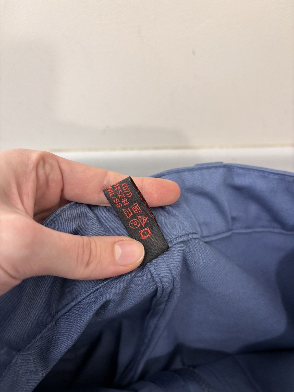 Other Vintage 1970s French Workwear Zimco Slate Blue Utility Pants Size US 34 / EU 50 - 12 Thumbnail