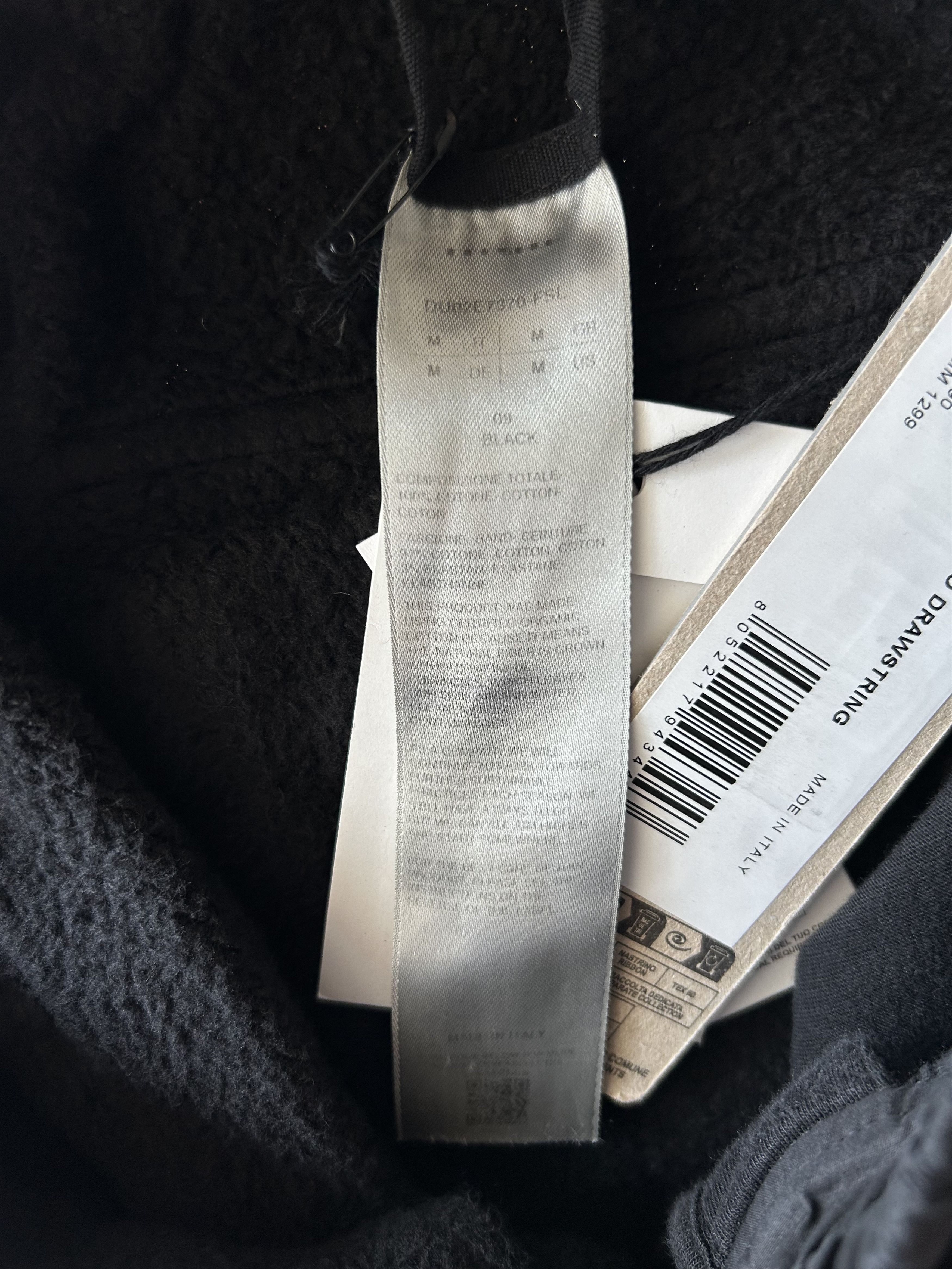 Rick Owens Rick Owens Black Cargo Drawstrings Jogger Pants Size US 34 / EU 50 - 3 Thumbnail