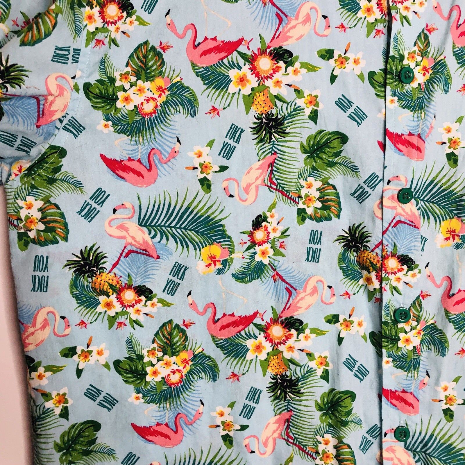 Other Spencer’s Men Button-up Hawaiian Shirt XL Flamingo Size US XL / EU 56 / 4 - 3 Thumbnail