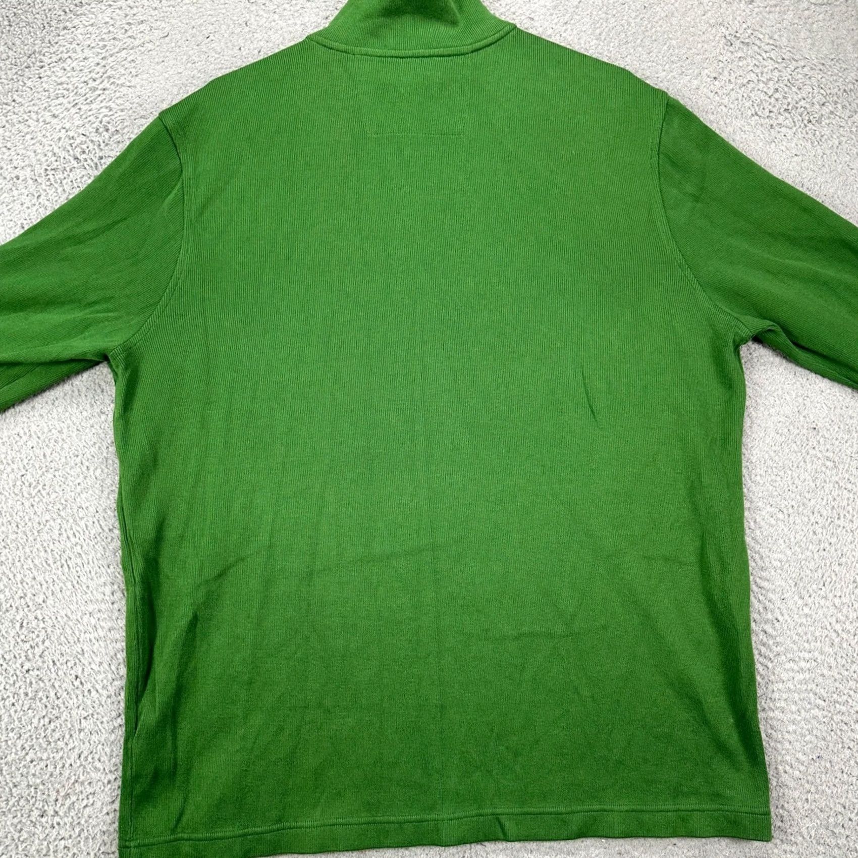 Banana Republic Banana Republic Sweatshirt Pullover Mens XL Green Quarter Zip Elbow Patch Cotton Size US XL / EU 56 / 4 - 2 Thumbnail
