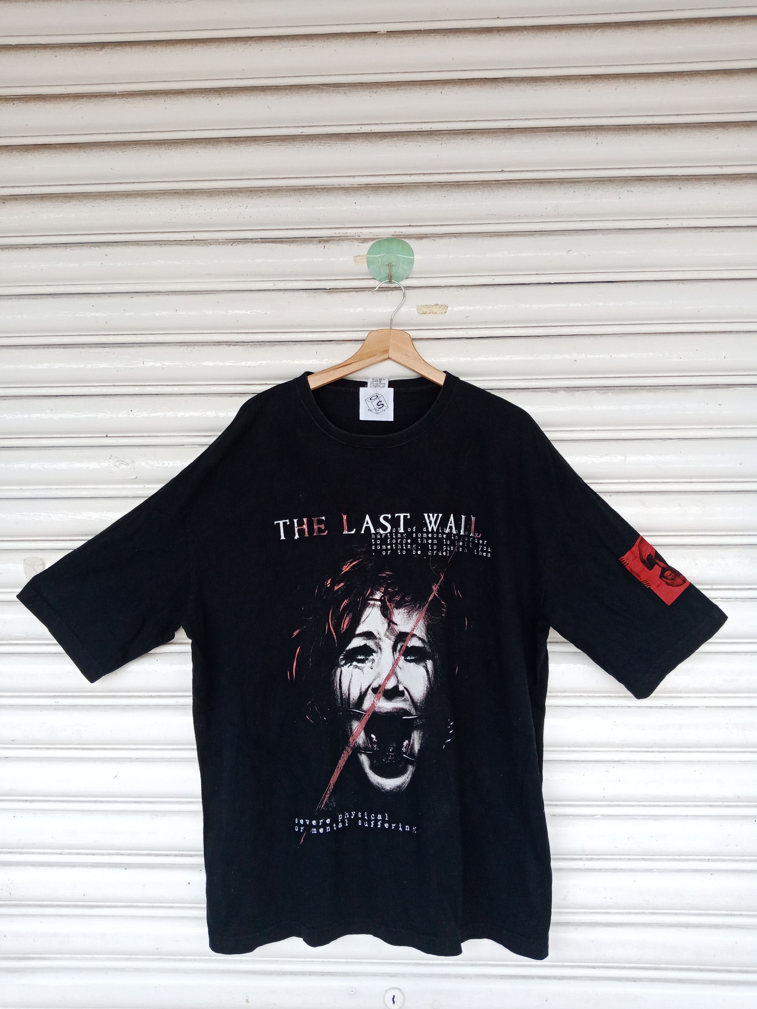 image of Archival Clothing x Movie The Last Wall Horror Psycho Movie in Black, Men's (Size XL)