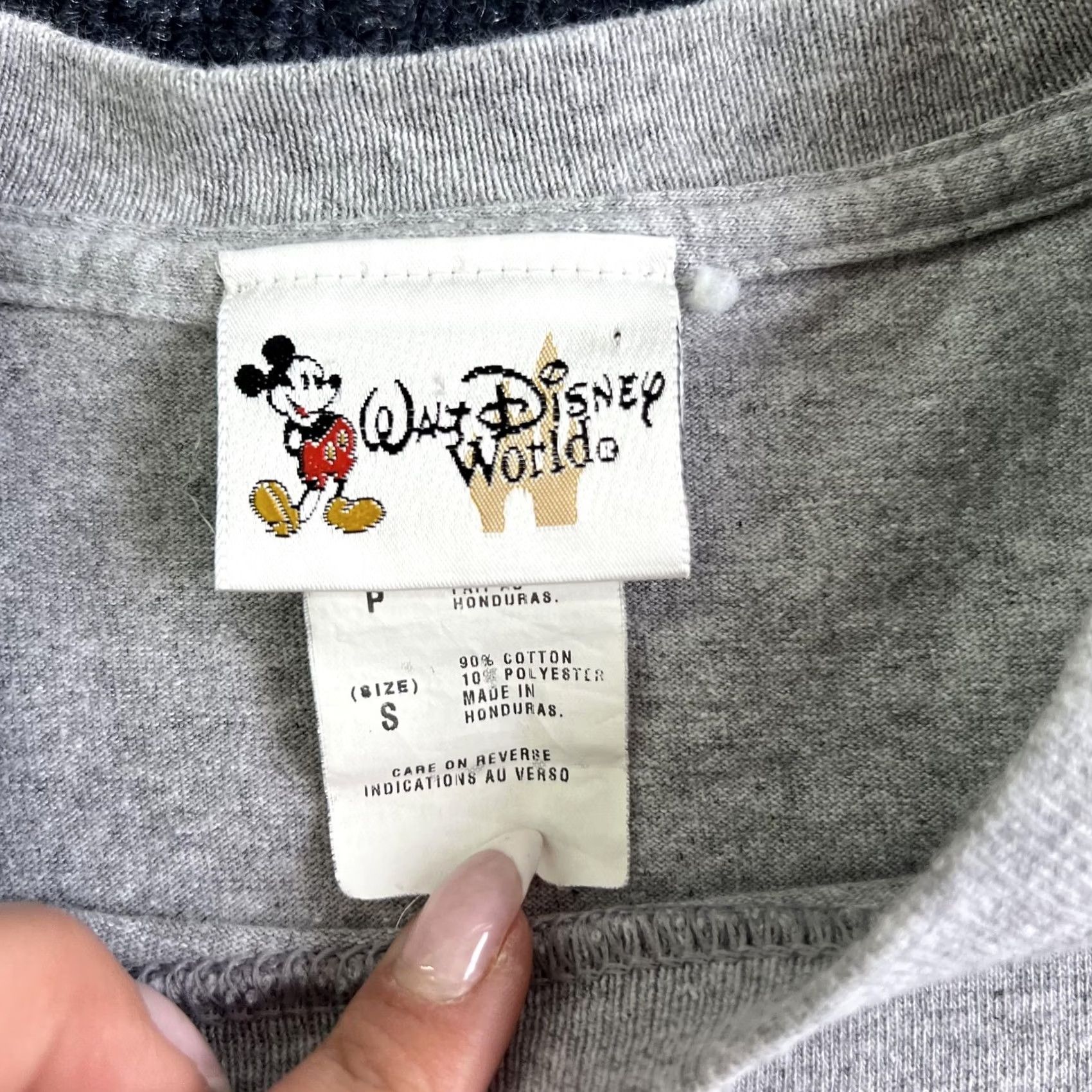 Disney Walt Disney World Shirt Mens Small Gray Mickey Mouse Theme Park Tee T-Shirt Size US S / EU 44-46 / 1 - 3 Thumbnail