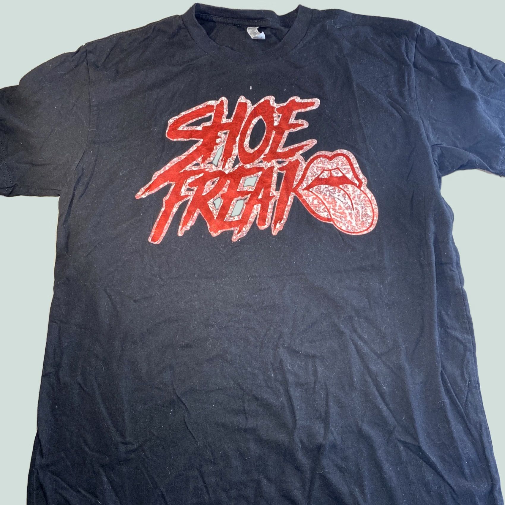 Vintage Men Tshirt Shoe Freak M Black Shirt Mens Medium Shirt Black Shoe Freak Tshirt Mens M Size US M / EU 48-50 / 2 - 1 Thumbnail