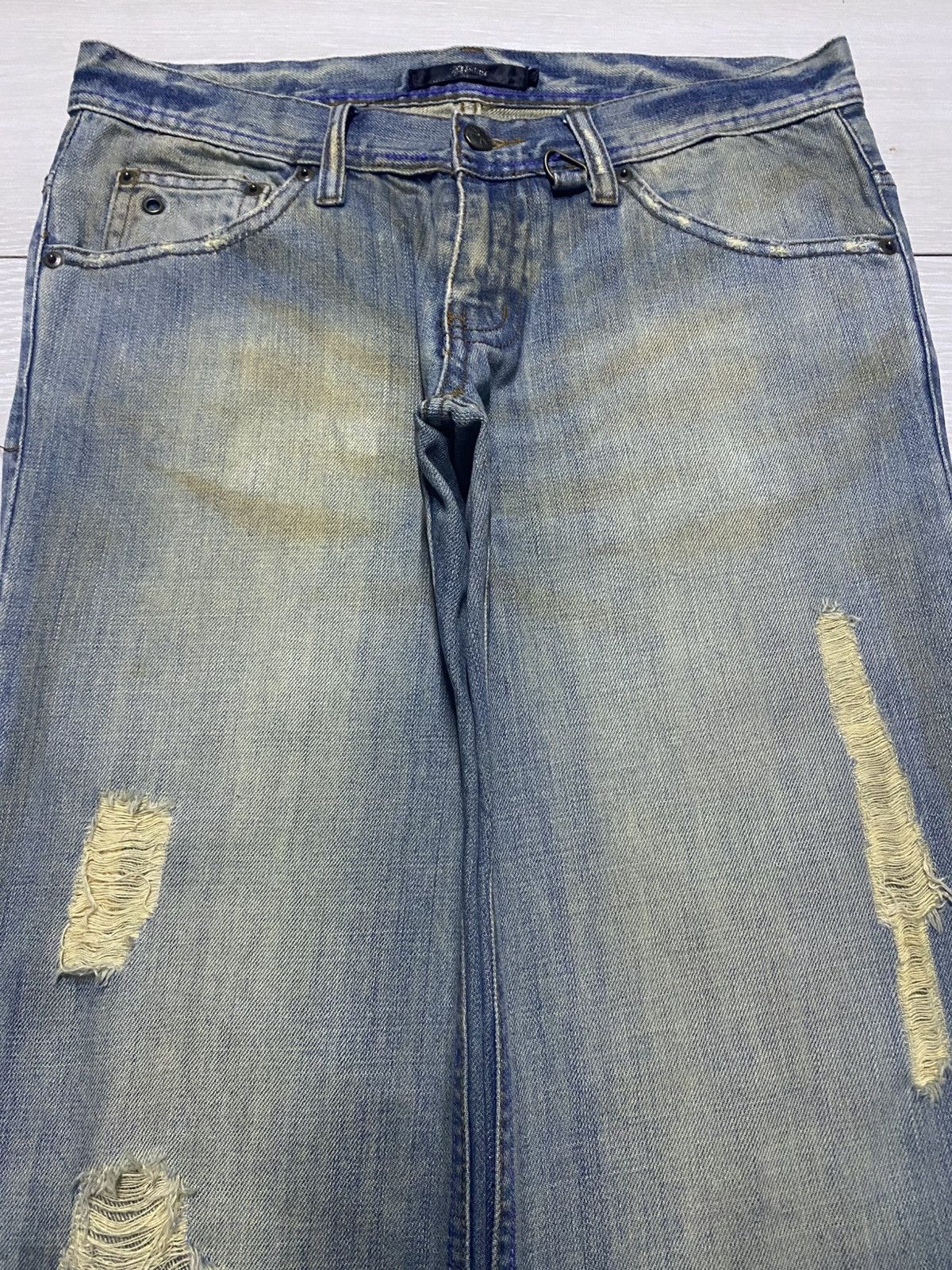 Number (N)ine Vintage Japanese Brand Midas Mud Wash Baggy Wide Leg Size US 32 / EU 48 - 3 Thumbnail