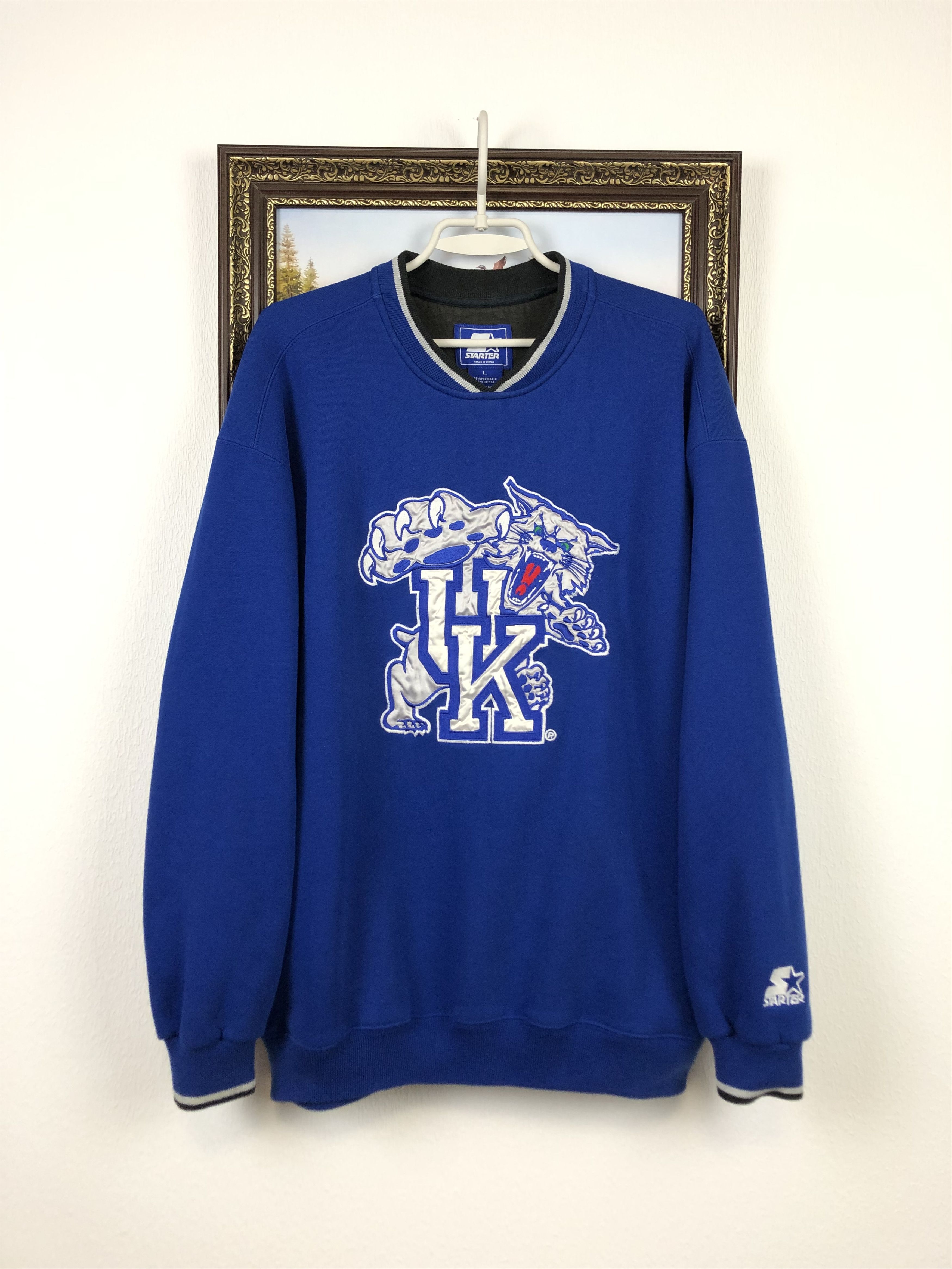 Starter Vintage UK Kentucky Wildcats Basketball Starter Sweatshirt Size US L / EU 52-54 / 3 - 1 Thumbnail