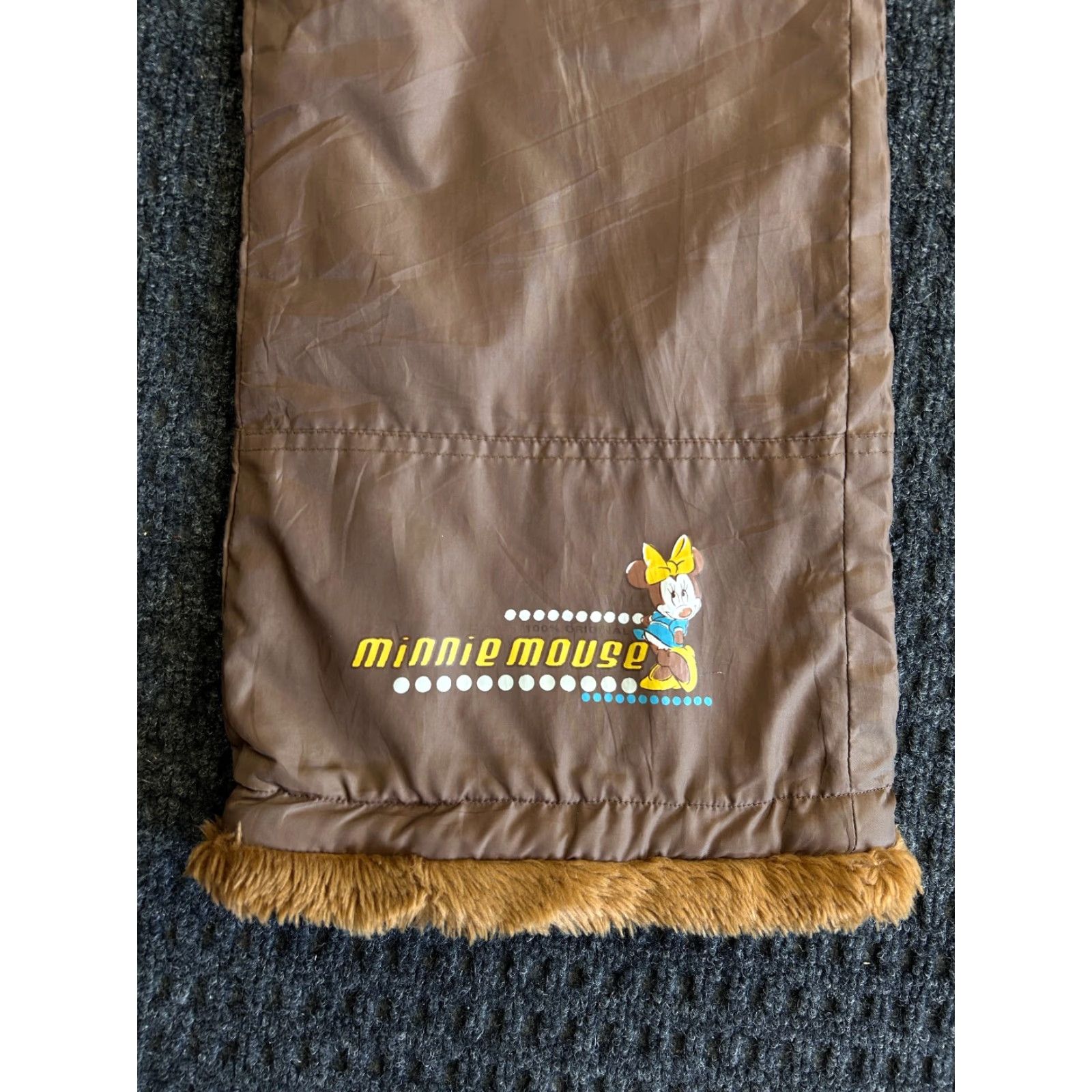 Mickey Unlimited VINTAGE Minnie Mouse Disney Mickey Flare Snow Pants Lined Fur Cuff Brown Women S Brown Snow Pants 90s y2k Disney Minnie Mouse Mens Womens Girls Size 28" / US 6 / IT 42 - 2 Thumbnail