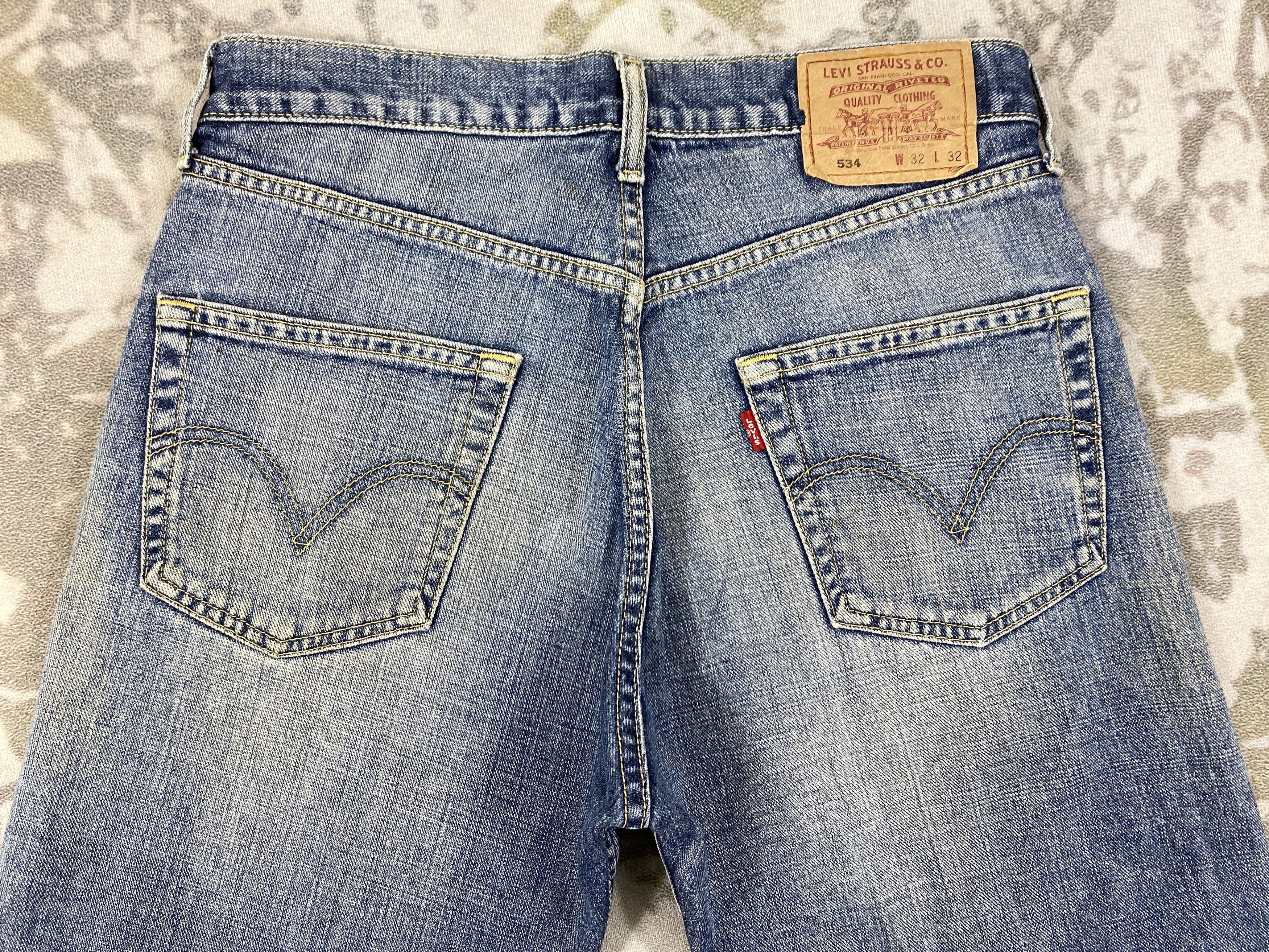 Vintage Distressed Blue Vintage Levi's 534 32x30 Denim -JN947 Size US 32 / EU 48 - 4 Thumbnail