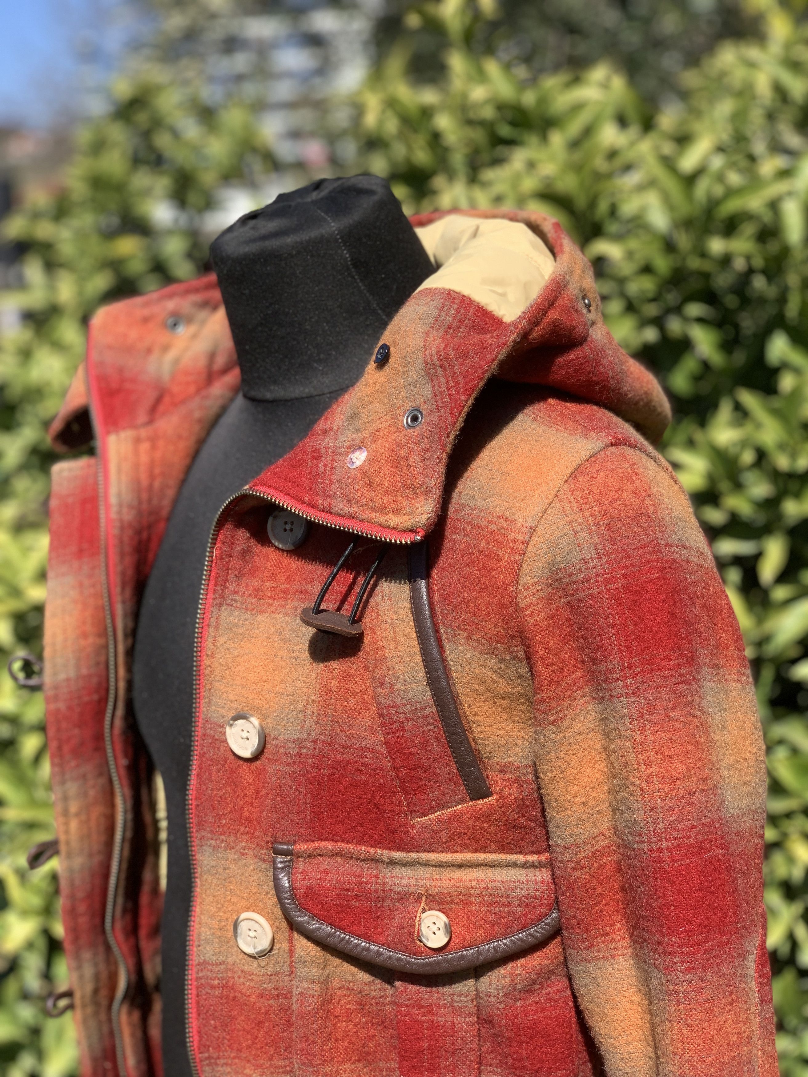 Woolrich Woolen Mills Archive Woolrich Thermolite Short Hooded Coat Plaid Size S Size S / US 4 / IT 40 - 2 Thumbnail
