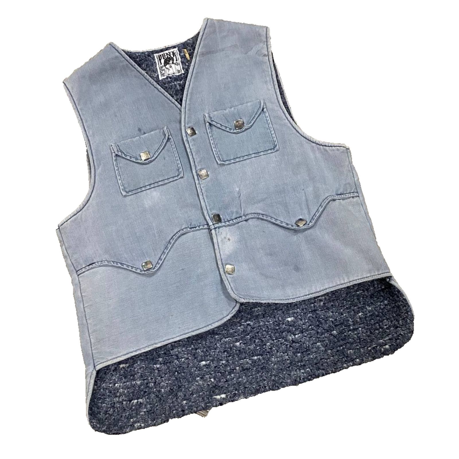 Other PUNK LA Anarchy Hunting Denim Insulation Vest Workwear sz M Size US M / EU 48-50 / 2 - 3 Thumbnail