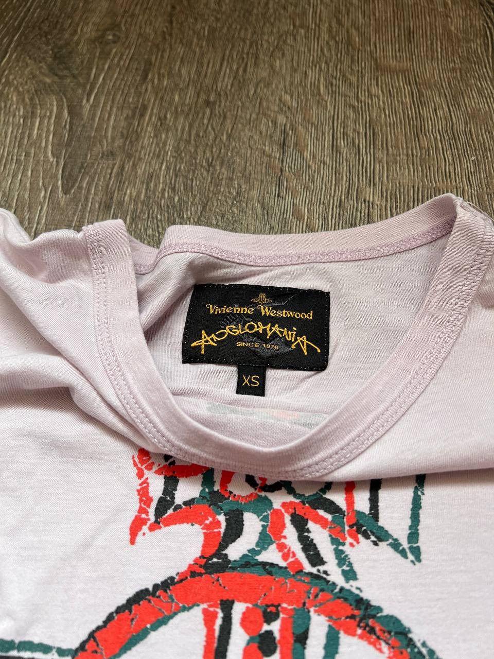 Vintage × Vivienne Westwood Vivienne Westwood Anglomania orb big print logo t shirt Size XS / US 0-2 / IT 36-38 - 4 Thumbnail