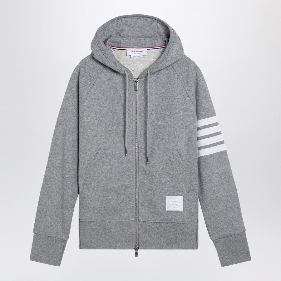 Thom Browne o1d2blof0724 Cotton Hoodies in Light Grey Size US XXL / EU 58 / 5 - 1 Thumbnail