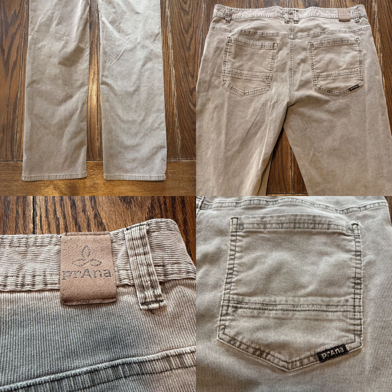Prana Prana Jeans Mens 38x34 Slim Fit Brown Corduroy Stretch 5-Pocket Pant Casual Jeans Size US 38 / EU 54 - 9 Thumbnail