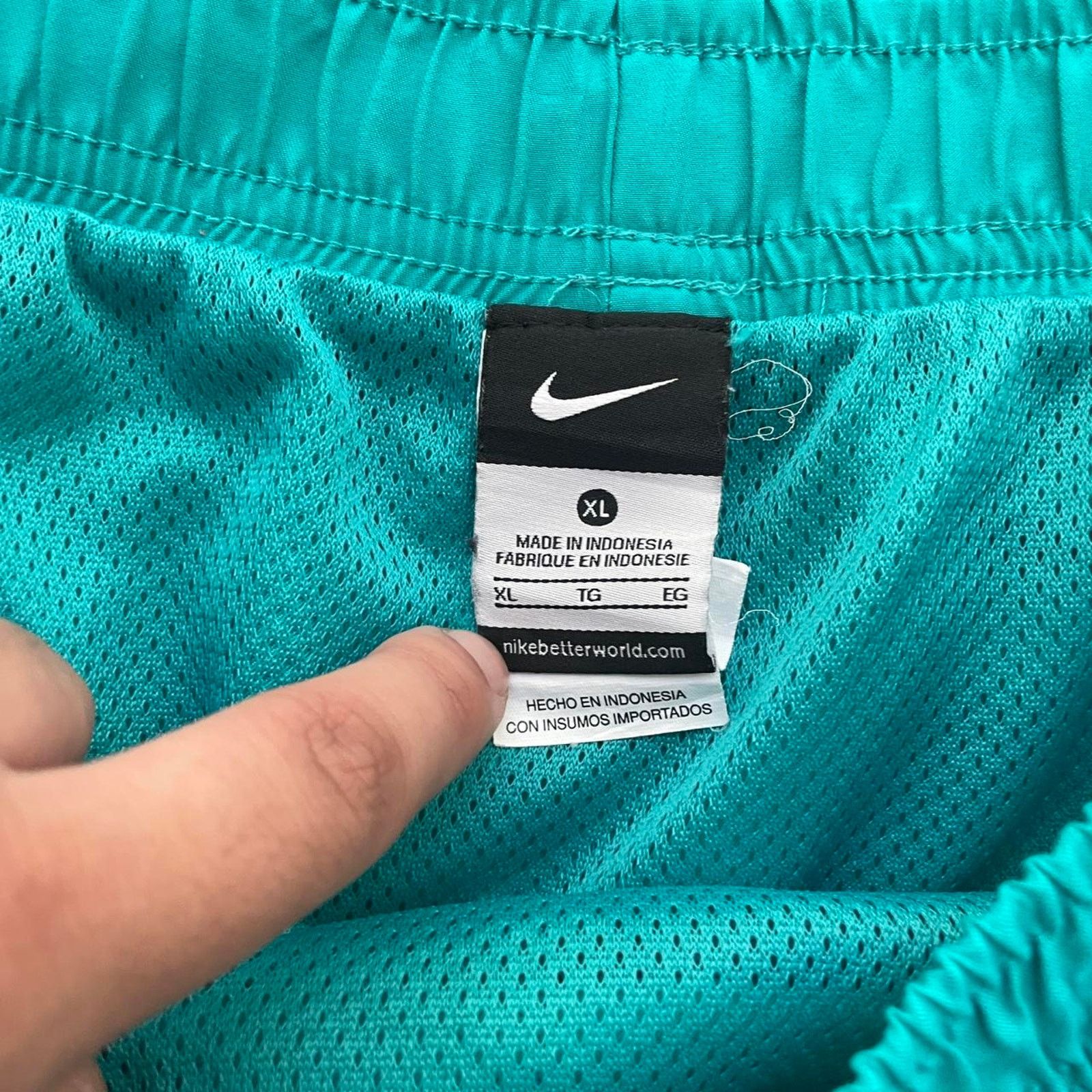 Nike Nike Teal Swim Shorts Size US 35 - 5 Thumbnail