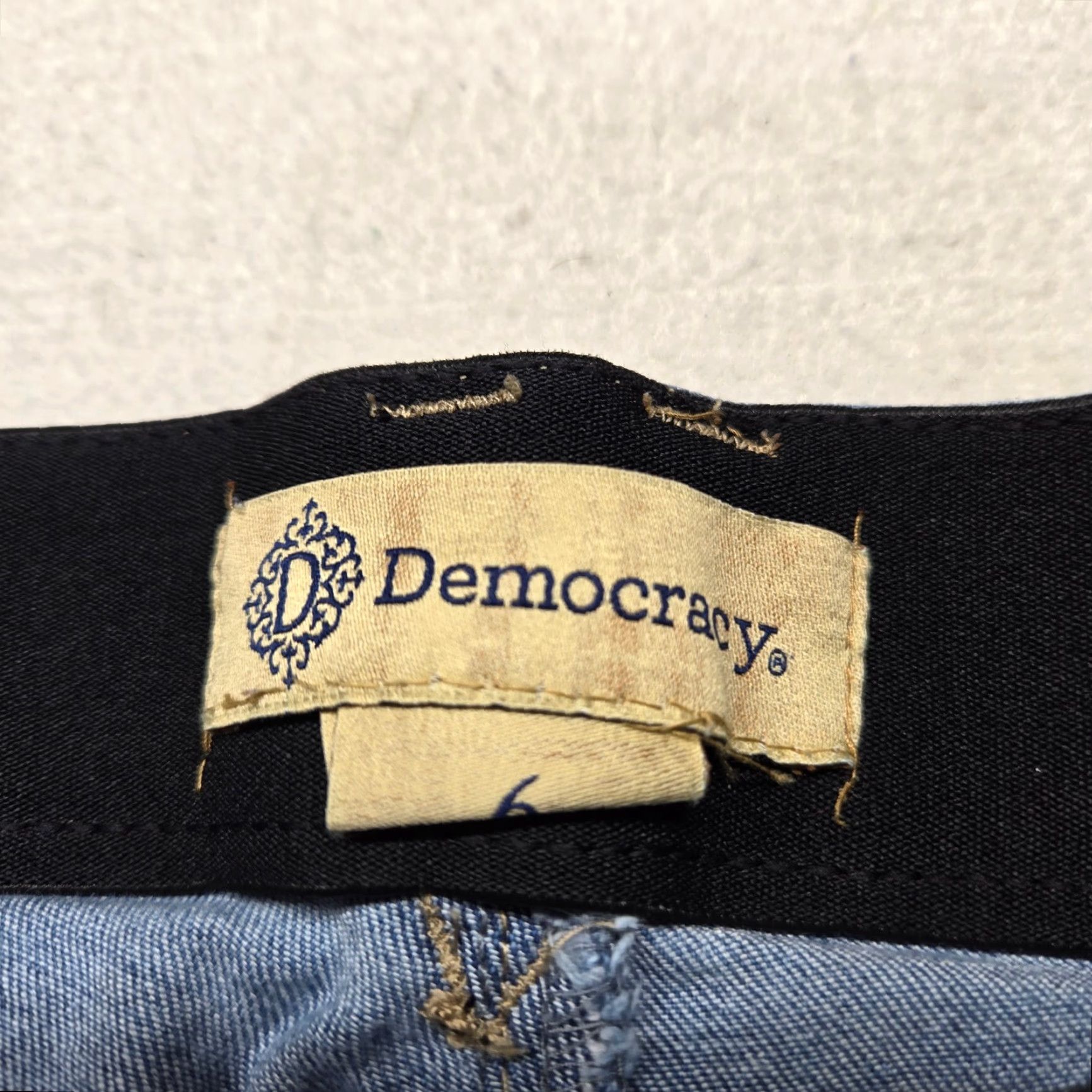Vintage Democracy Jeans Blue Skinny Denim Stretch Pants Adult Women's 6 Jeans Women Skinny Blue 6 Democracy Jeans Skinny Womens 6 Size 28" / US 6 / IT 42 - 3 Thumbnail