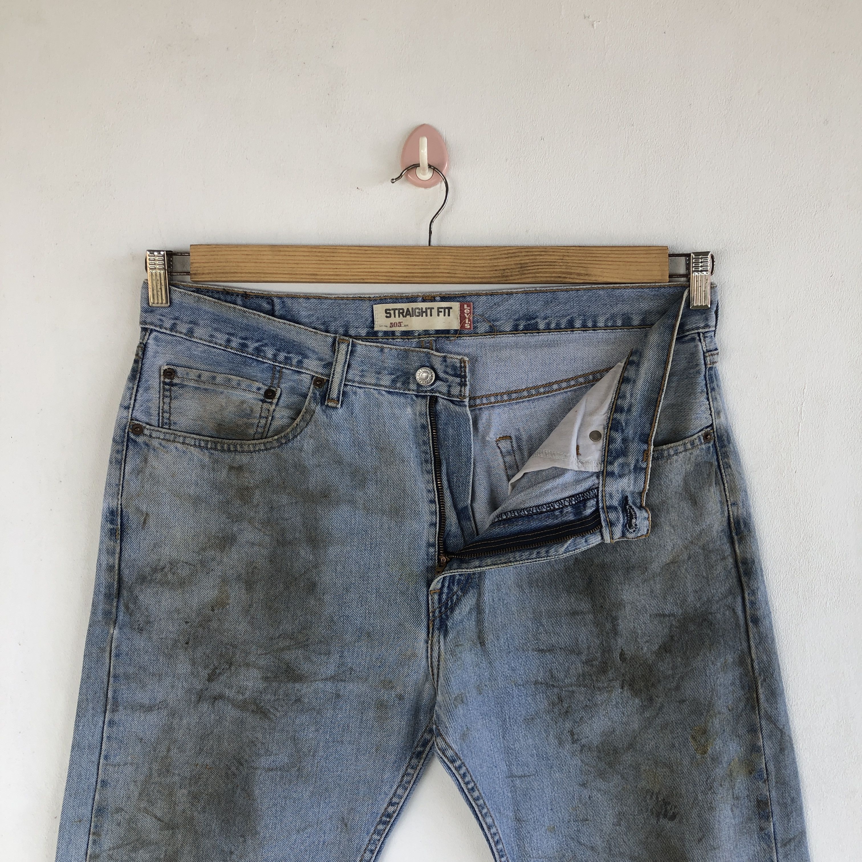 Levi's Vintage Levis Light Wash Jeans Levi's 505 Dirty Faded Denim Size US 36 / EU 52 - 6 Thumbnail