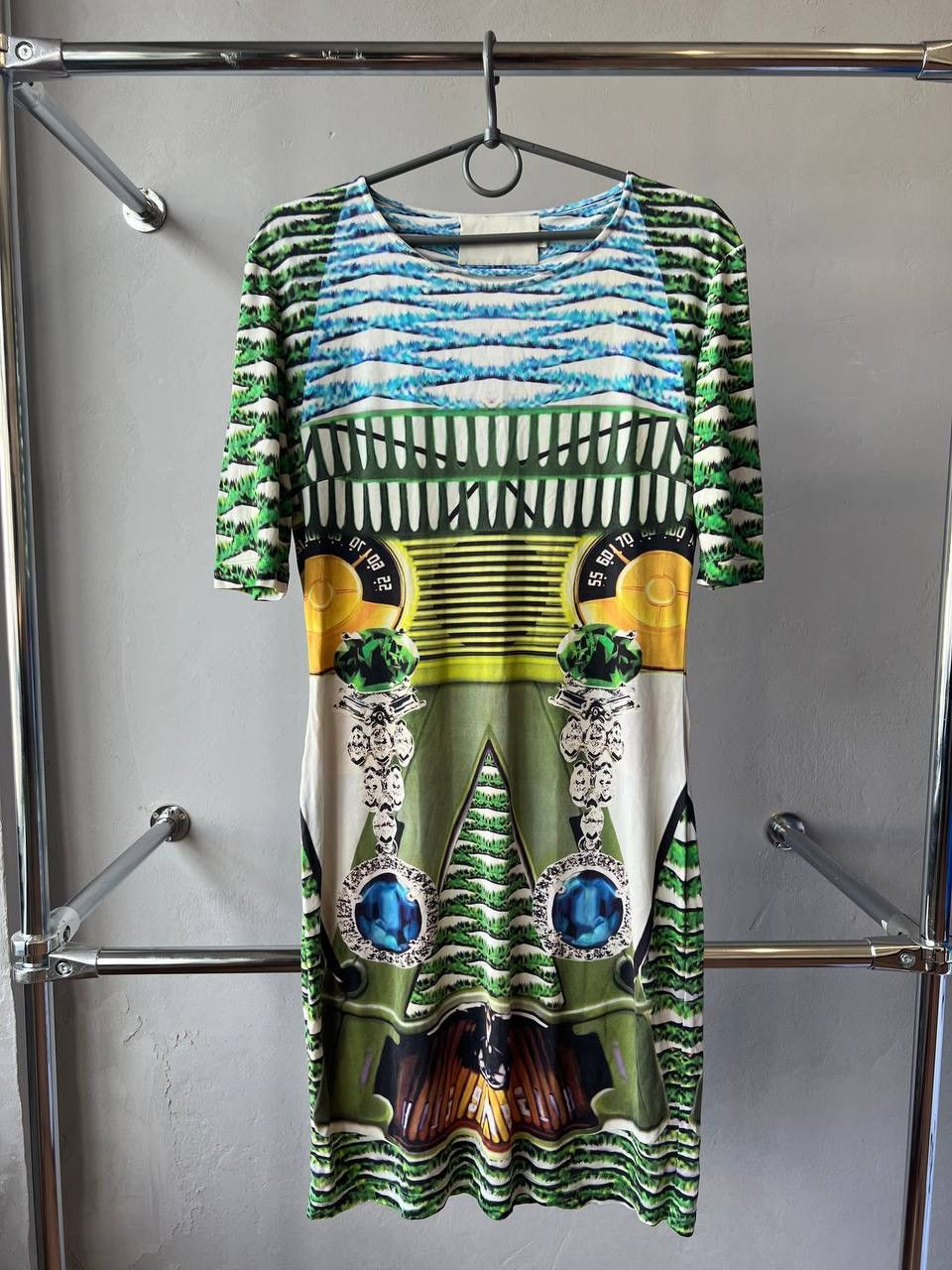Grailed AUTUMN/WINTER 2013 MARY KATRANTZOU SILK DESIGN GRAPHIC DRESS Size L / US 10 / IT 46 - 4 Thumbnail
