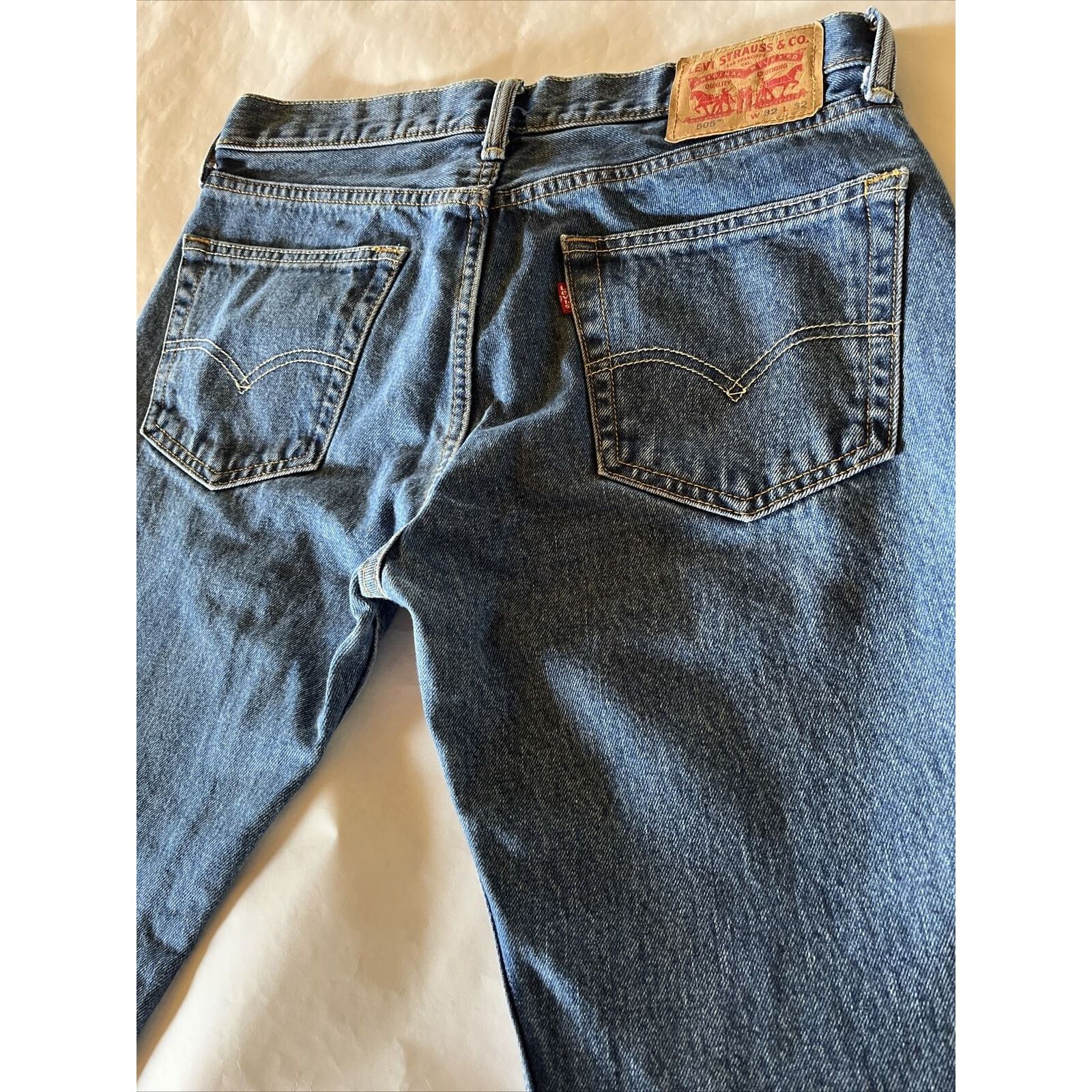Levi's Levi's 505 Men's Jeans 32x32 Cotton Medium Wash Denim Y2K Size US 32 / EU 48 - 12 Thumbnail