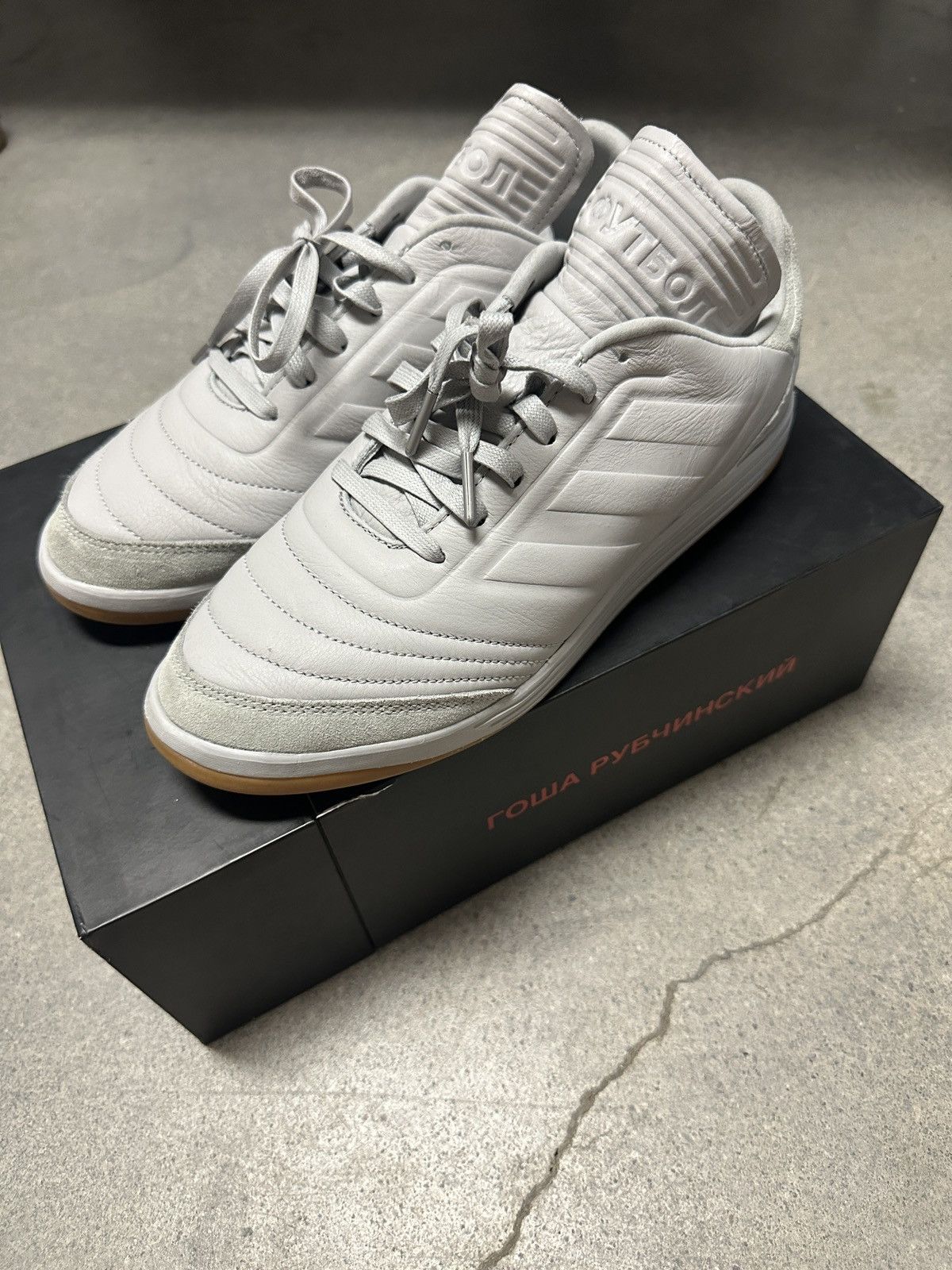 image of Gosha Adidas Copa Trainer Le Size 8.5 Shoes in Grey, Men's