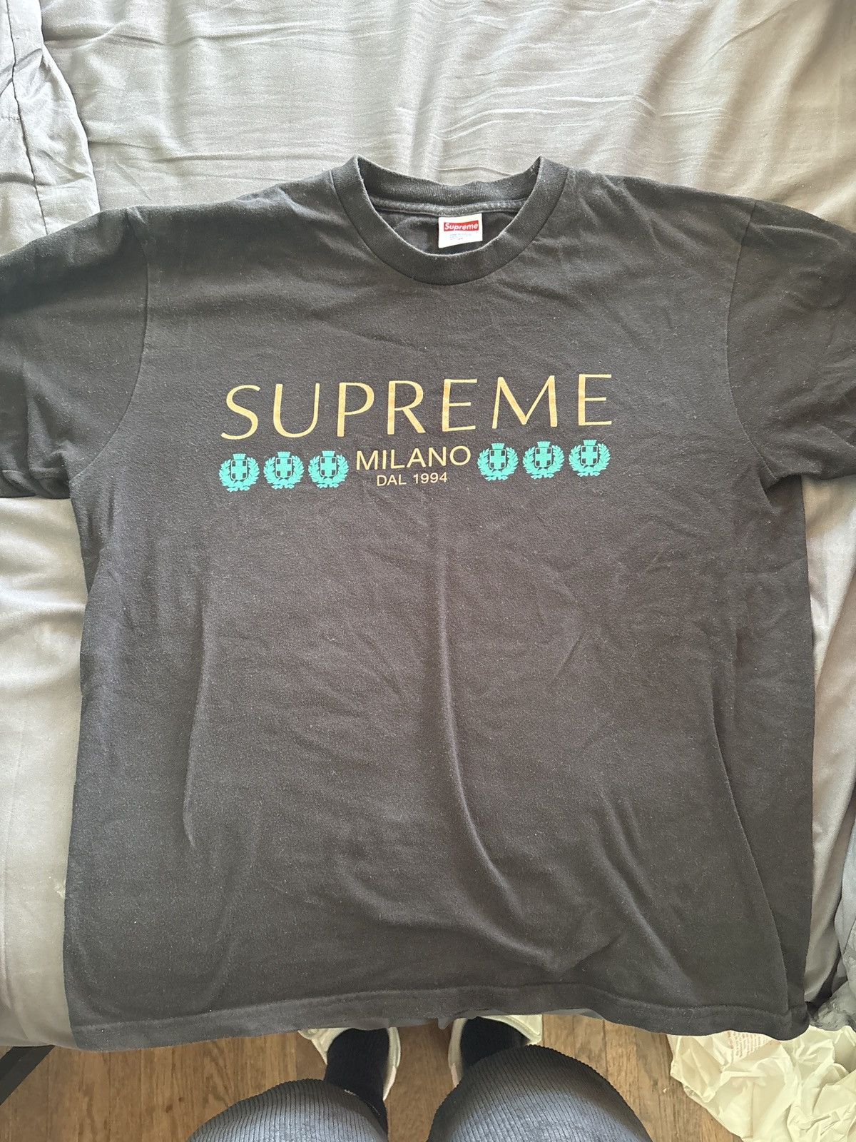 Supreme Supreme Milan “milano” Tee In Black / Medium Size US M / EU 48-50 / 2 - 2 Thumbnail