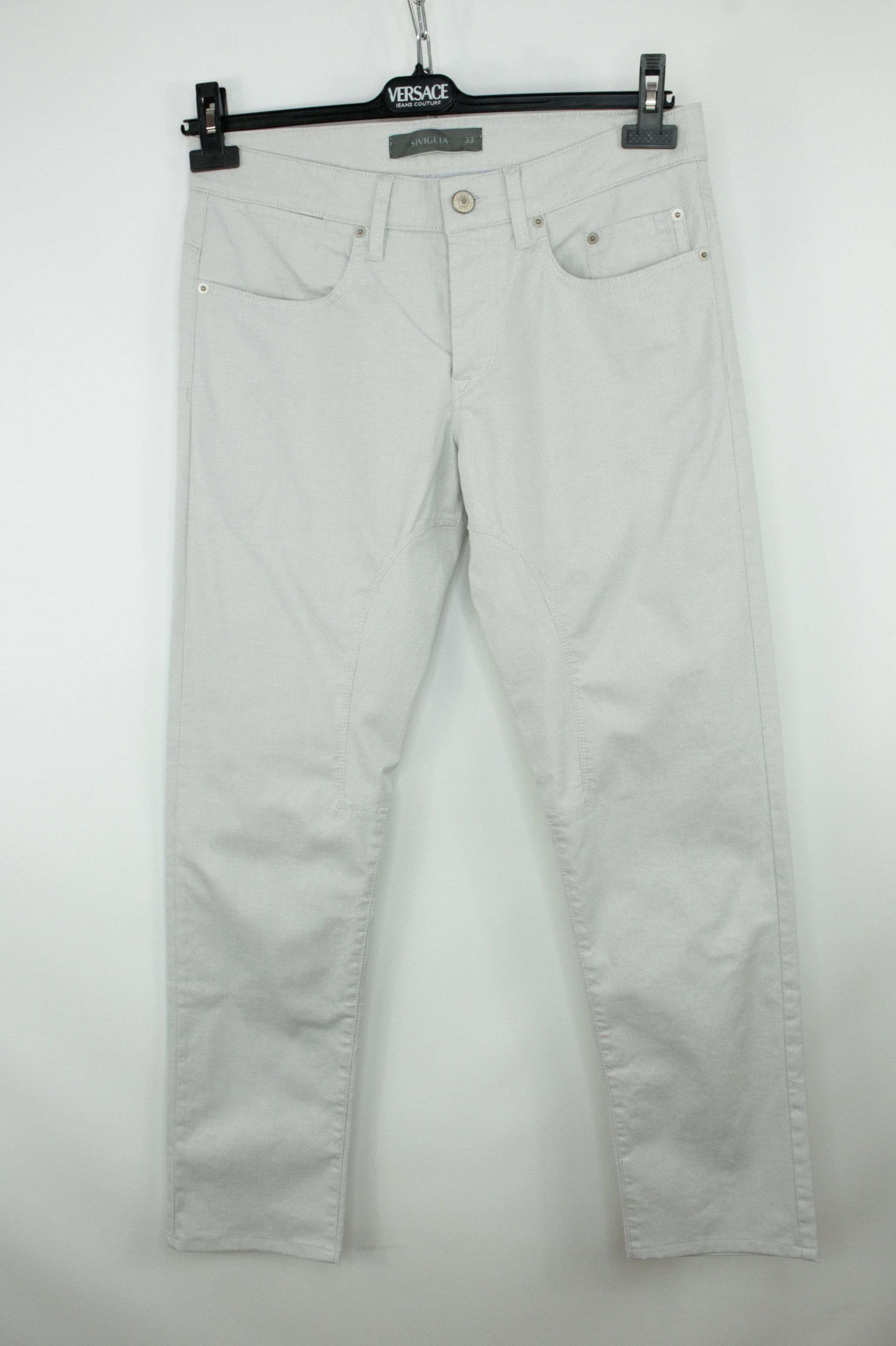 Siviglia Siviglia Gray Stretch Cotton Casual Trousers Jeans Men's Size US 33 - 1 Thumbnail