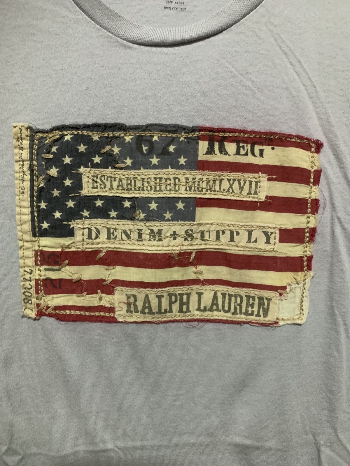 Polo Ralph Lauren Rare Polo Ralph Lauren Patch Logo Tee Shirt Size US S / EU 44-46 / 1 - 8 Thumbnail