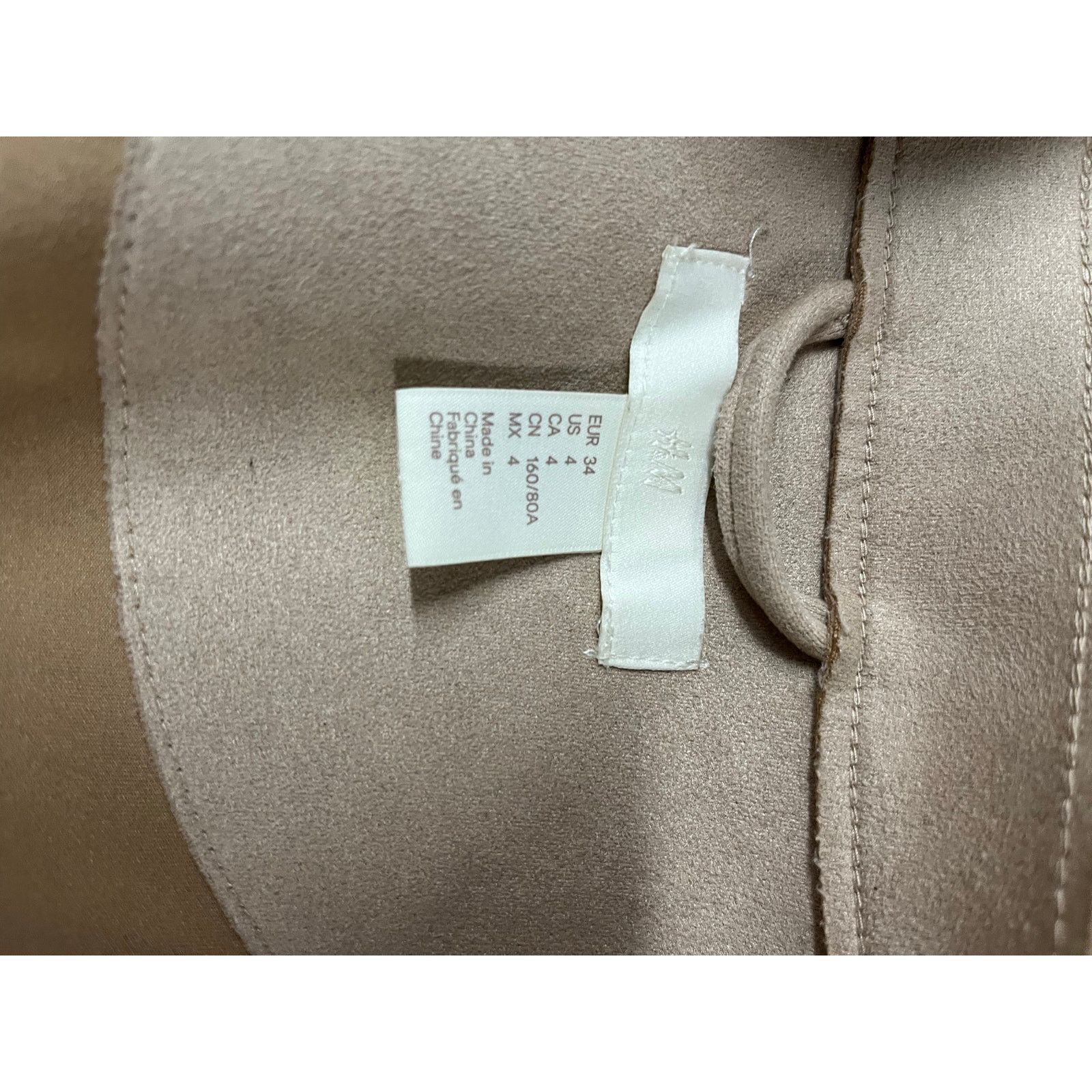 H&M H&M - Suede Long Jacket / size 4 / Beige Size S / US 4 / IT 40 - 6 Thumbnail