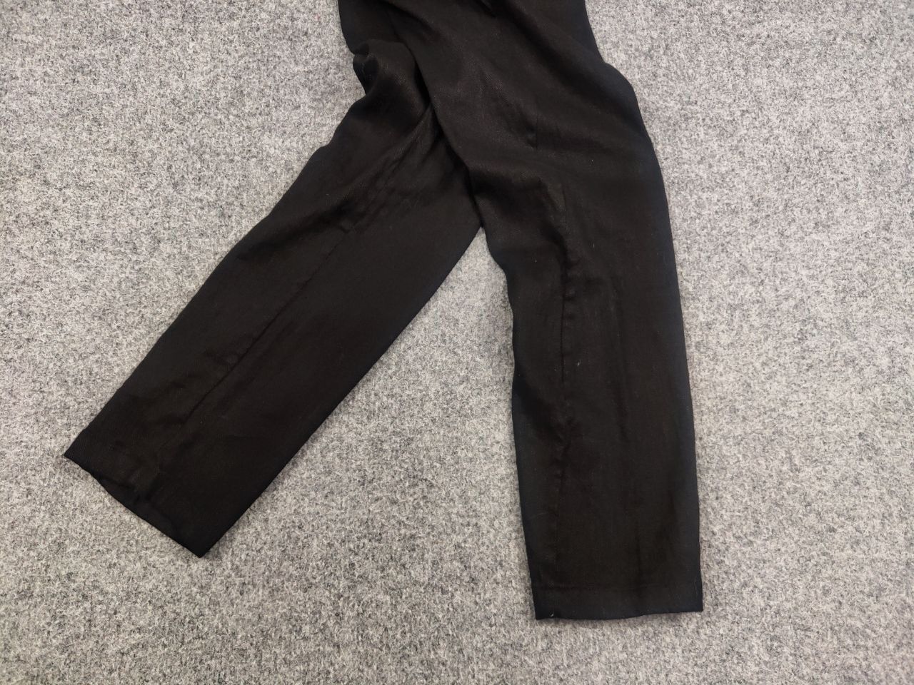 Designer Transit Par Such design Black Cotton Wool Ankle Pants Size 26" / US 2 / IT 38 - 4 Thumbnail
