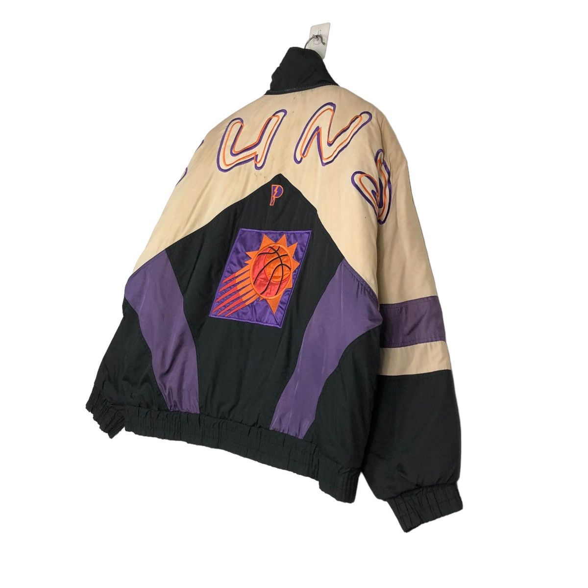 NBA 🔥VINTAGE PHOENIX SUNS STARTER BOMBER JACKET BIG LOGO Size US L / EU 52-54 / 3 - 12 Thumbnail
