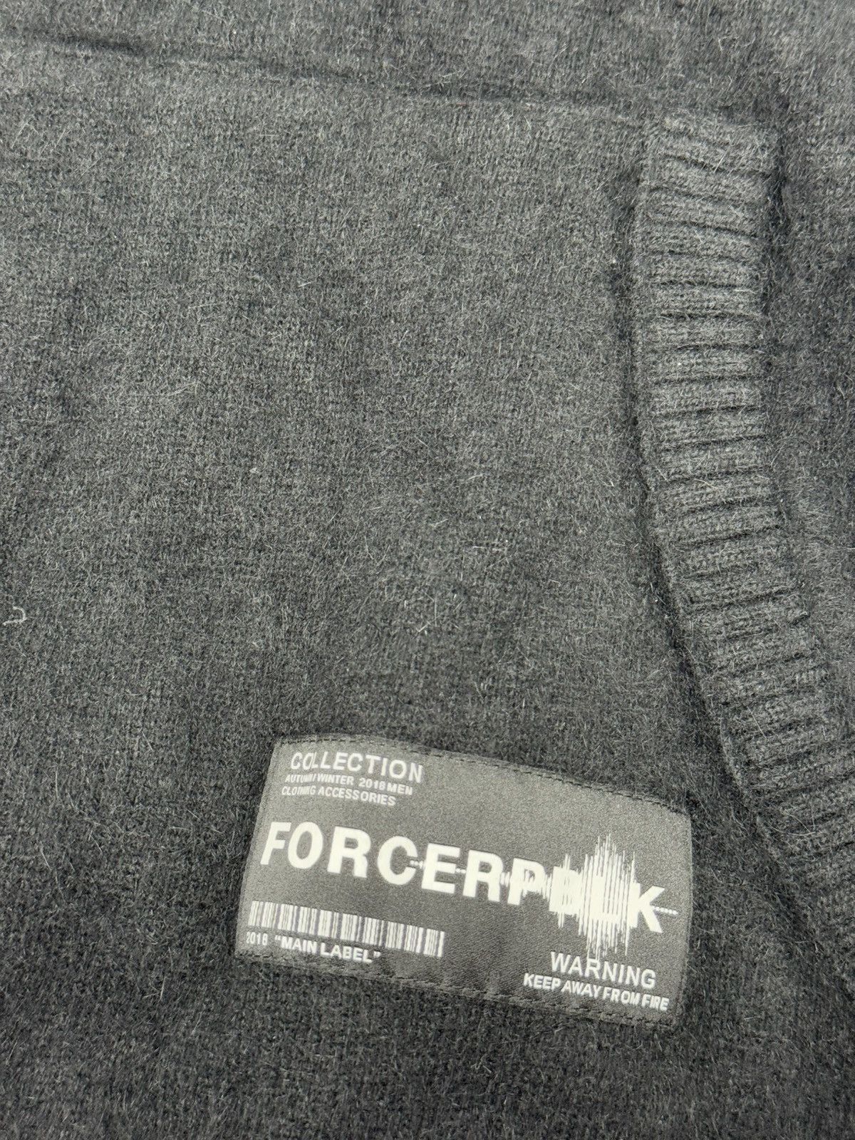 Japanese Brand Forcerepublik Black Wool Hoodie Oversized Size US XXL / EU 58 / 5 - 8 Thumbnail