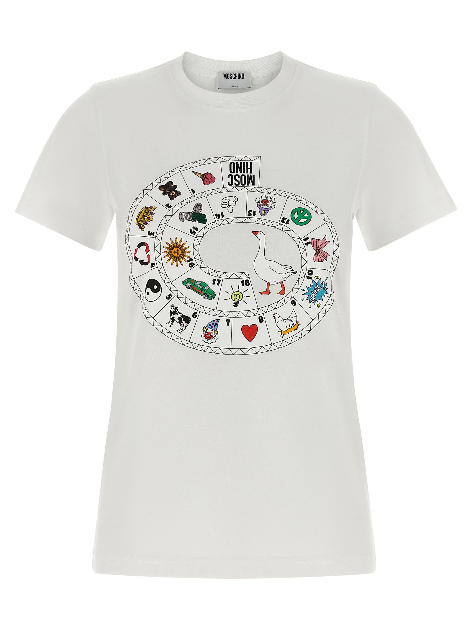 Moschino 'Gioco Dell'Oca' T-Shirt Size S / US 4 / IT 40 - 1 Thumbnail