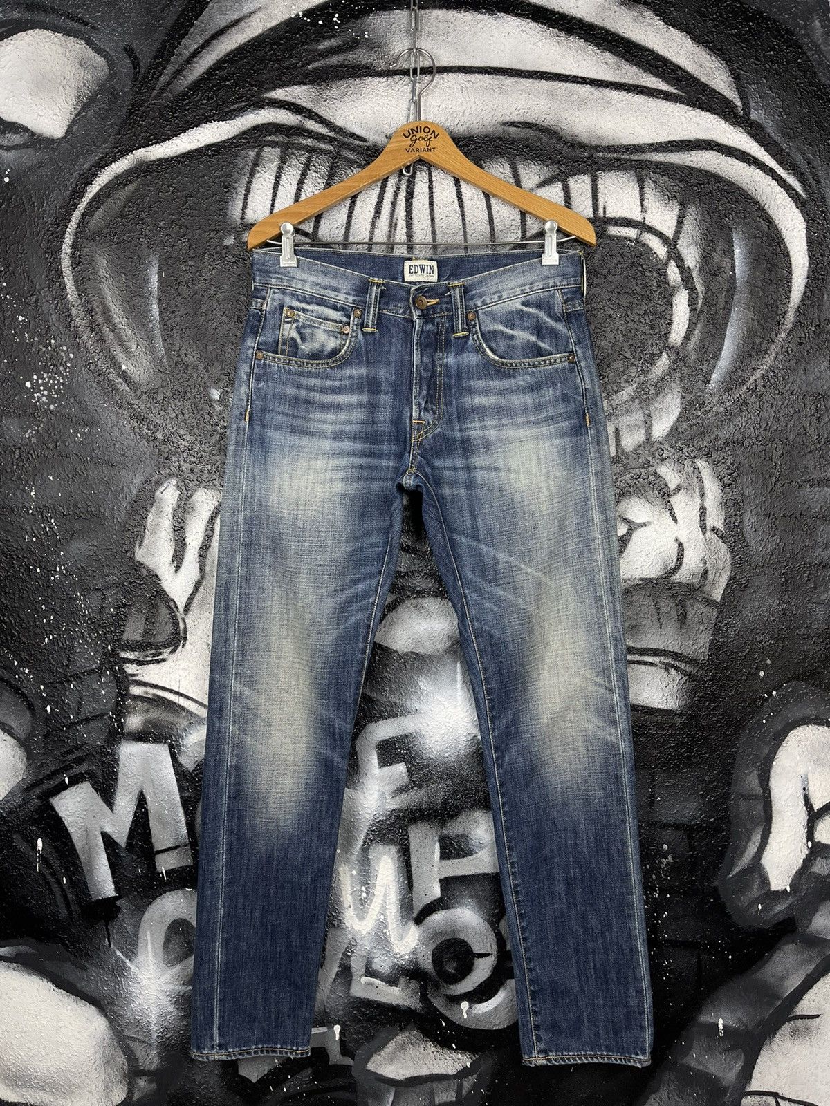 Edwin × Japanese Brand × Vintage Edwin ED-55 Relaxed Tapered Jeans Men’s Size 30/32 Size US 30 / EU 46 - 4 Thumbnail