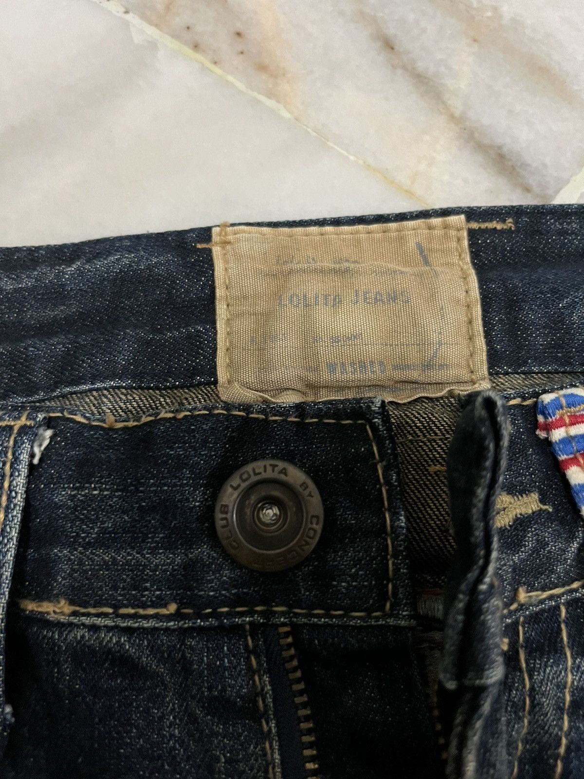Japanese Brand Yoshitomo Nara Lolita Denim Jeans Size US 30 / EU 46 - 10 Thumbnail