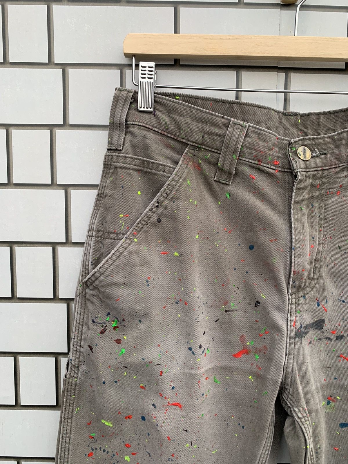 Carhartt Vintage Carhartt Carpenter Custom Painted Pants Size US 31 - 7 Thumbnail