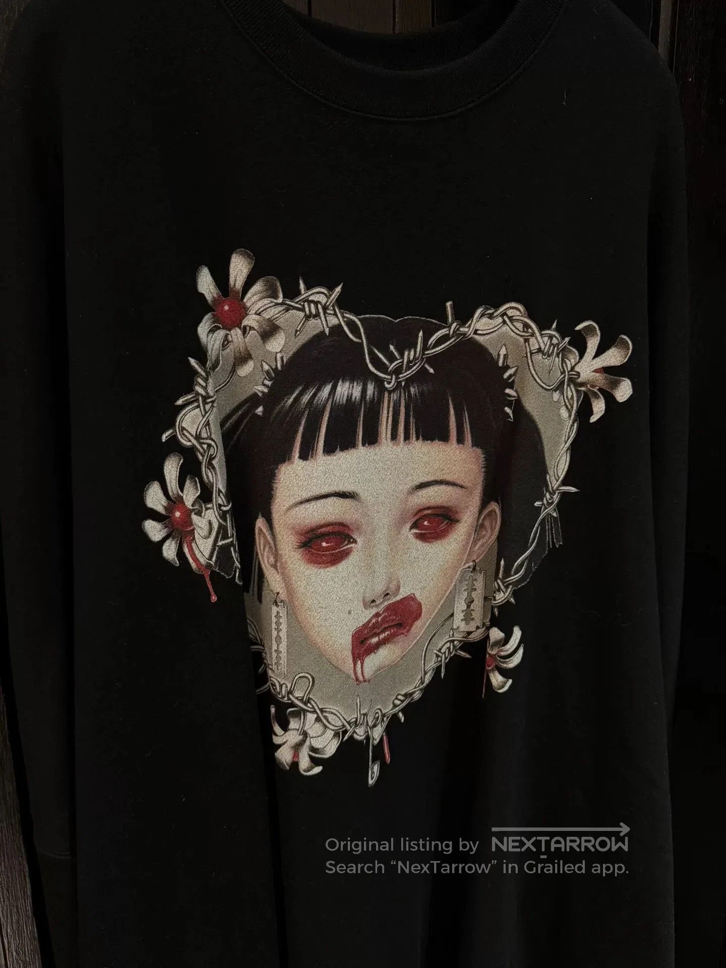 KIDILL oversized printed black sweatshirt for girls. Size XXS / US 00 / IT 34 - 2 Thumbnail