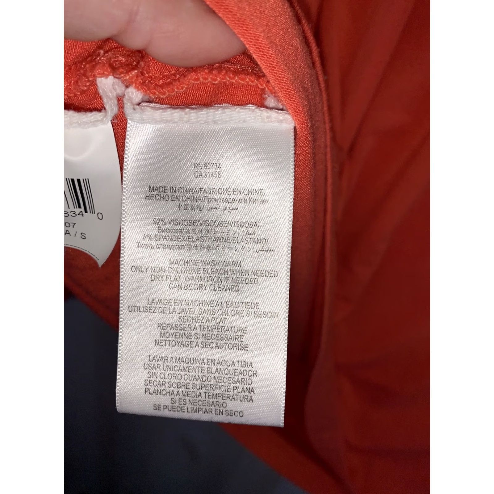 Bcbgmaxazria BCBG MAXAZRIA Womens T-Shirt Short Sleeve Oversized Top Small-10305 Orange - Note: Original: Long Sleeve; ensure constraint: use only original words. Size S / US 4 / IT 40 - 4 Thumbnail