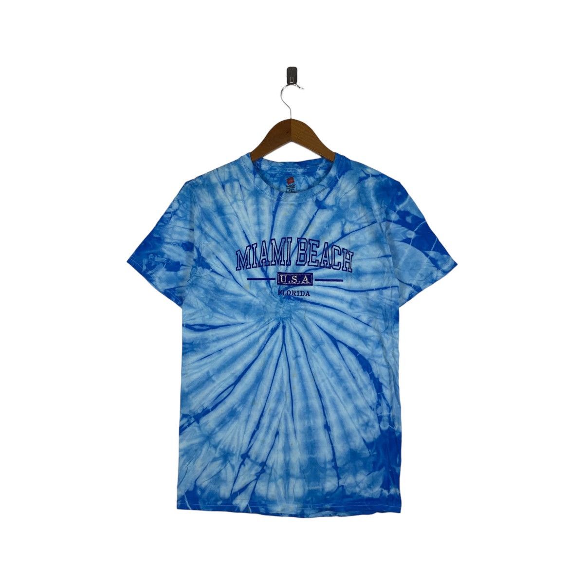 Vintage MIAMI BEACH USA Florida Tie Dye Hanes Tee Shirt