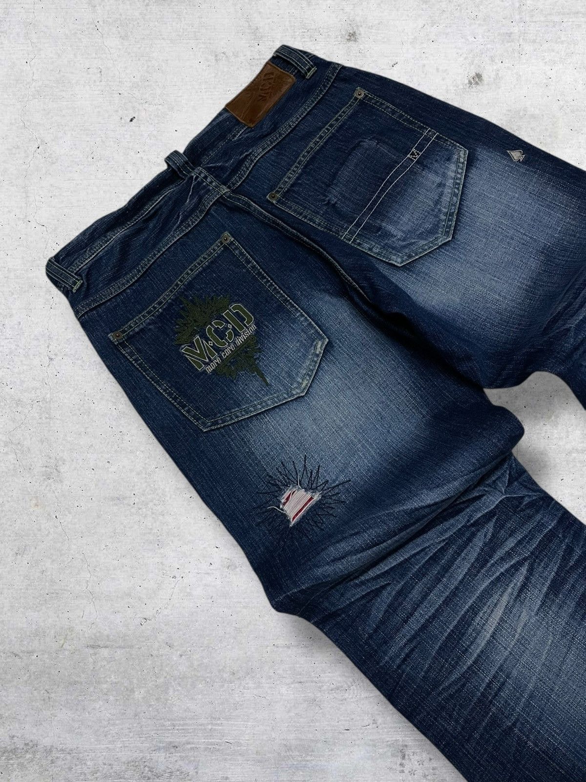 Hysteric Glamour VINTAGE MORE CORE DIVISION RIPPED JAPAN PUNK SUPERSTAR DENIM Size US 32 / EU 48 - 16 Thumbnail