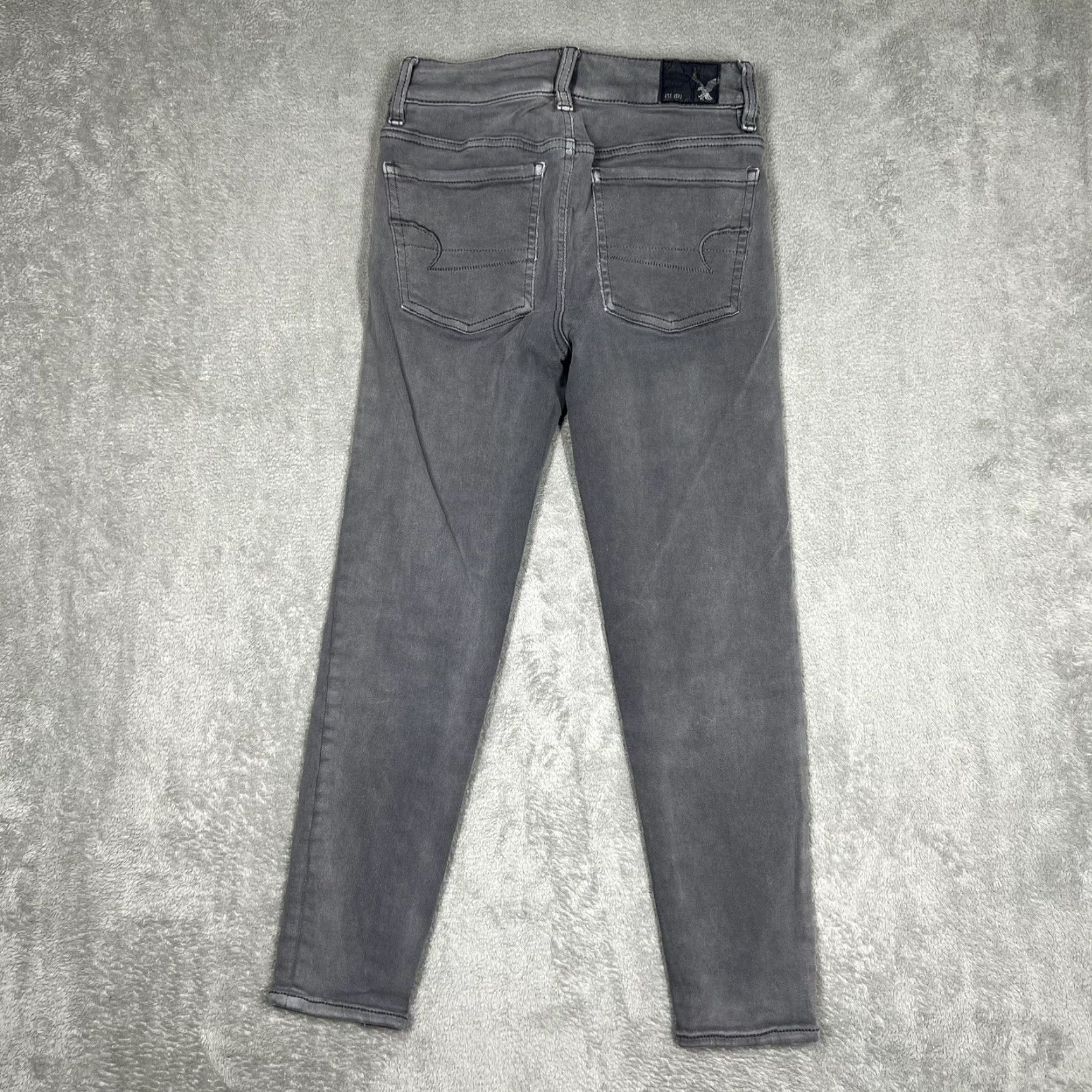 American Eagle Outfitters American Eagle Outfitters Jeans Women 00 Gray Skinny Stretch Denim Size 24" / US 00 / IT 34 - 5 Thumbnail
