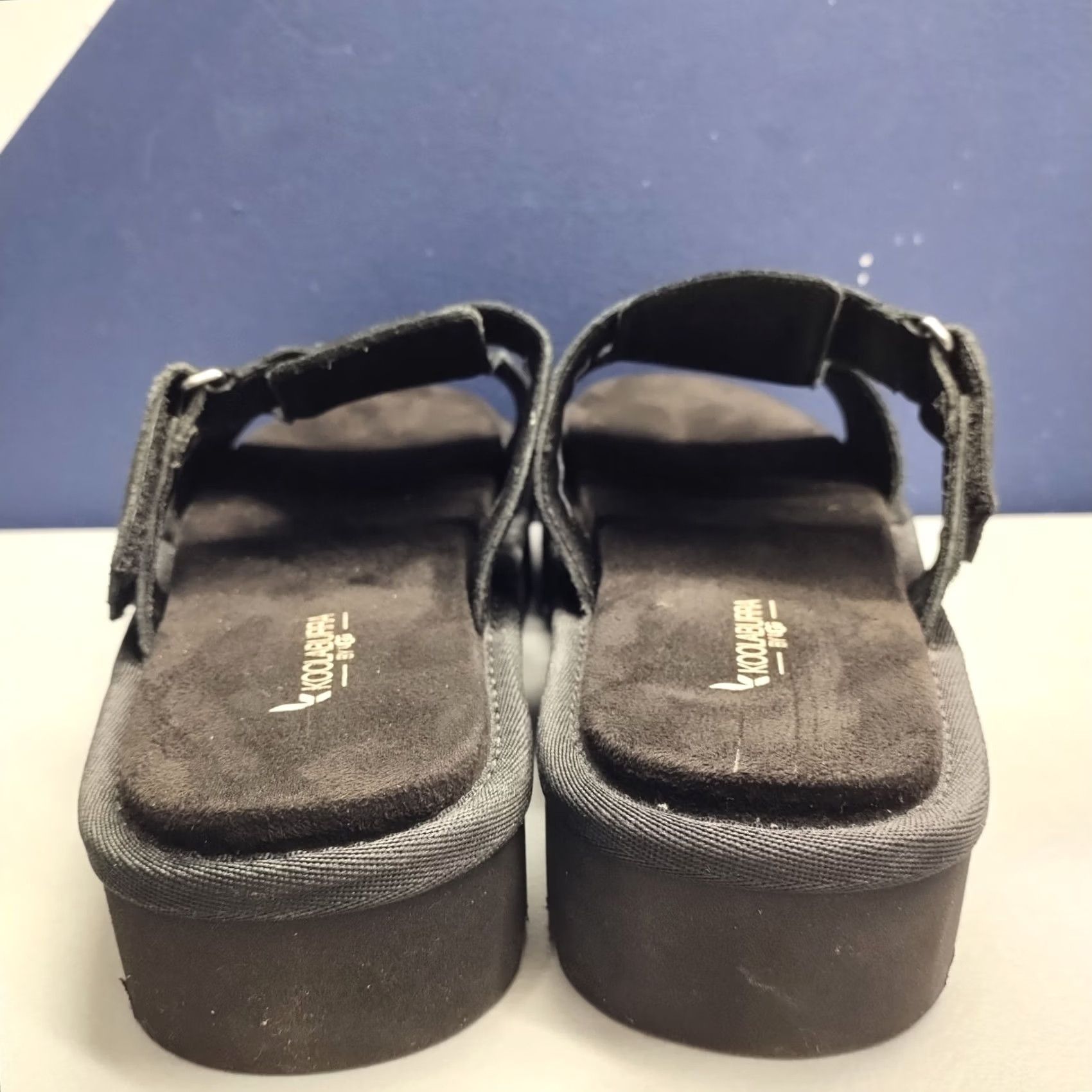 Ugg Koolaburra by UGG Tizz Slide Sandals Womens Size 11 Black Suede Comfort Slip On LW 329 Size US 11 / IT 41 - 5 Thumbnail